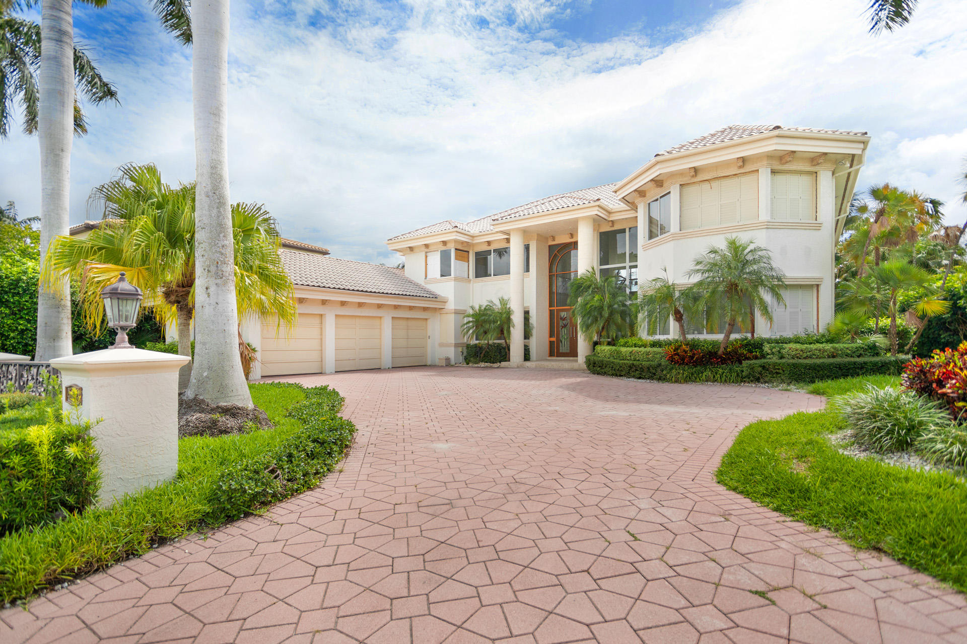 In Boca Raton's world-famous yachting enclave, Royal Palm Yacht & Country Club, this Modern Mediterranean waterfront estate fronts 106± ft. on a serene Buccaneer Palm Waterway with Deepwater dockage just off the Intracoastal. Clean lines and sculptural design elements combine in the light open interiors. Special features for entertaining include the wine lounge, media/theater room, and lushly private resort-style pool patio with waterfall spa and pergola.  Reimagine or Build your Dream Estate on this prime lot sold in AS IS Condition.

Royal Palm Yacht and Country Club membership is separate and not affiliated with RPIA homeownership. DISCLAIMER: Information published or otherwise provided by the listing company and its representatives including but not limited to prices, measurements, square footages, lot sizes, calculations and statistics are deemed reliable but are not guaranteed and are subject to errors, omissions or changes without notice. All such information should be independently verified by any prospective purchaser or seller. Parties should perform their own due diligence to verify such information prior to a sale or listing. Listing company expressly disclaims any warranty or representation regarding such information. Prices published are either list price, sold price, and/or last asking price. The listing company participates in the Multiple Listing Service and IDX. The properties published as listed and sold are not necessarily exclusive to listing company and may be listed or have sold with other members of the Multiple Listing Service. Transactions where listing company represented both buyers and sellers are calculated as two sales. The listing company's marketplace is all of the following: Vero Beach, Town of Orchid, Indian River Shores, Town of Palm Beach, West Palm Beach, Manalapan Beach, Point Manalapan, Hypoluxo Island, Ocean Ridge, Gulf Stream, Delray Beach, Highland Beach, Boca Raton, East Deerfield Beach, Hillsboro Beach, Hillsboro Shores, East Pompano Beach, Lighthouse Point, Sea Ranch Lakes and Fort Lauderdale. Cooperating brokers are advised that in the event of a Buyer default, no commission will be paid to a cooperating Broker on the Deposits retained by the Seller. No commissions are paid to any cooperating broker until title passes or upon actual commencement of a lease. Some affiliations may not be applicable to certain geographic areas. If your property is currently listed with another broker, please disregard any solicitation for services. Copyright 2020 listing company All Rights Reserved.

Royal Palm Yacht and Country Club membership is separate and not affiliated with RPIA homeownership.