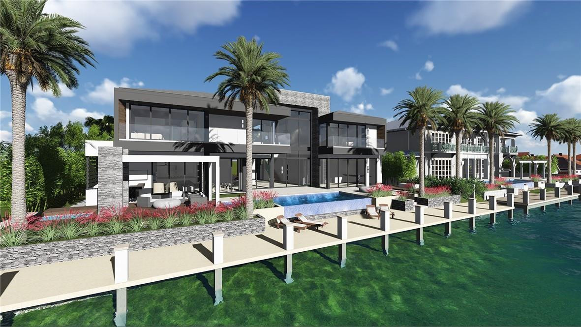 Brand new contemporary Las Olas estate with 110' of deep water frontage. Large and luxurious master suite with walk-in closets, over-sized bathroom with dual vanities. Open floor plan with stunning water views. Light and bright with ample windows. High-quality custom design and finishes throughout. Remarkable trophy property, an amazing opportunity!
