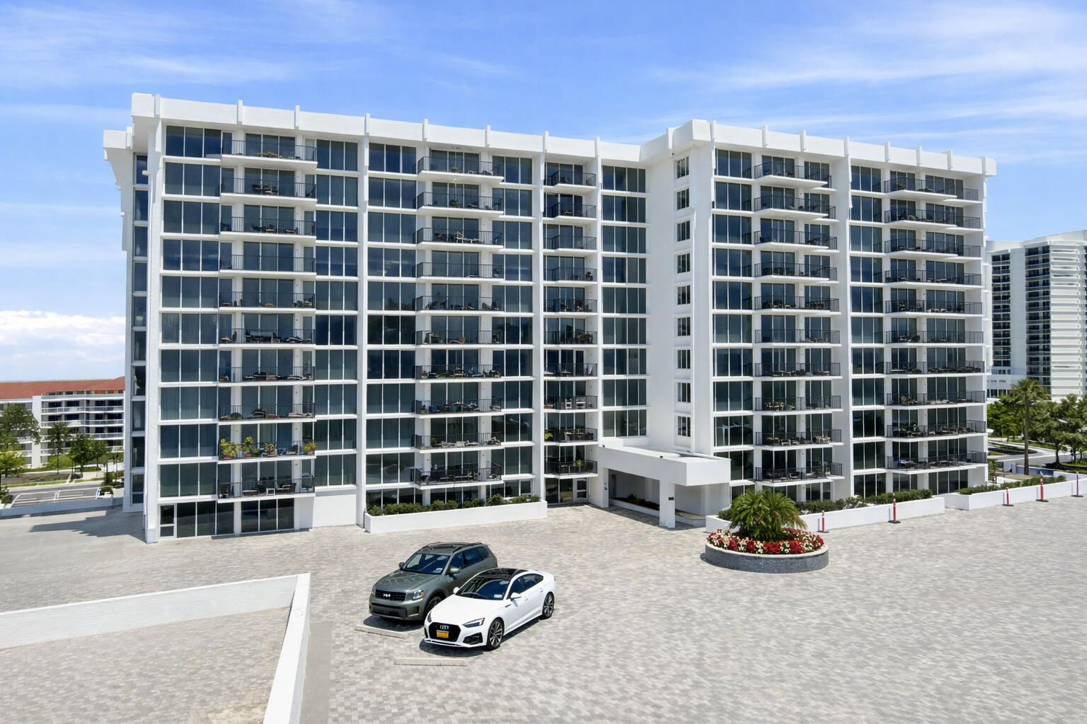 Beautiful 1BR/1.5BA condo in the gated Boca Highlands community of Highland Beach, offering stunning marina views and ocean views just across the street. This light-filled residence features a spacious open layout and large private balcony, perfect for enjoying the coastal breeze. A great opportunity to update and create your ideal retreat. Aberdeen Arms offers resort-style amenities including a waterfront Intracoastal pool, tennis courts, fitness center, library, card room, and 24-hour concierge. Enjoy exclusive access to the private Beach Club with an oceanfront pool and direct beach access. Covered parking included. Ideal full-time residence or second home. Some photos have been virtually staged or renovated to illustrate the property's potential & does not reflect current condition.