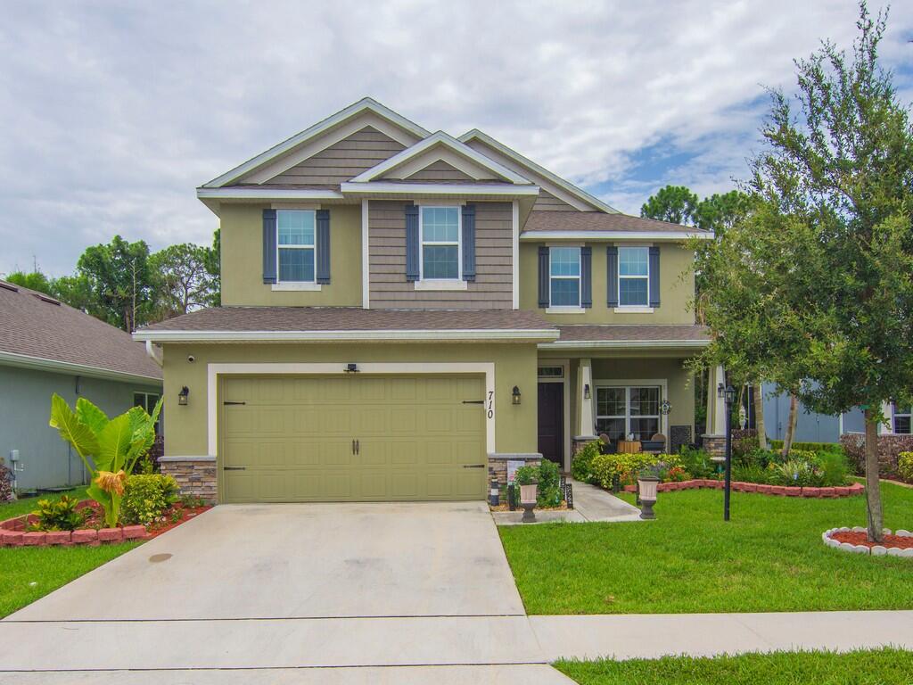 Welcome to this beautifully maintained, one-owner home in the highly sought-after River Place community! Built in 2021, this spacious 5-bedroom, 3-bathroom residence offers modern comfort, thoughtful design, and peaceful surroundings.  The open floor plan features generous living spaces, a well-appointed kitchen, and spacious bedrooms perfect for family, guests, or a home office. One of the home's standout features is its backyard backing to a beautiful nature preserve, providing added privacy and tranquil views with no rear neighbors.  River Place offers outstanding amenities and low HOA fees, making it an exceptional value. Conveniently located near shopping, dining, schools, and major commuter routes, this nearly new home is a must-see. Schedule your private showing today!