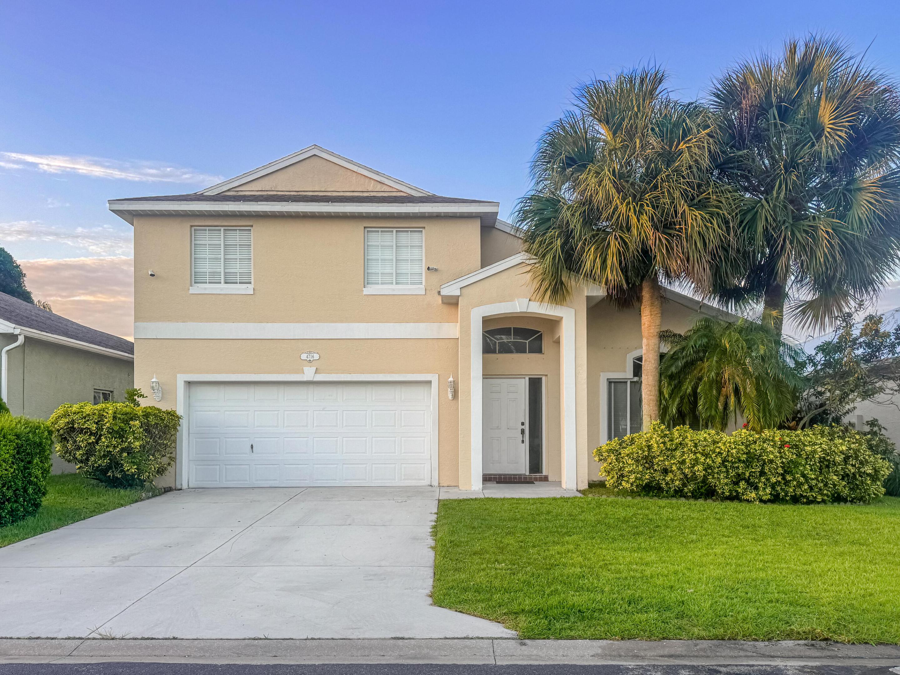 Lakefront living awaits in this beautifully maintained 3-bedroom, 2.5-bath, 2-story pool home located in the sought-after community of Springtree in Stuart. Wake up to tranquil water views and enjoy Florida living from your screened-in patio overlooking the private backyard & sparkling pool. The spacious interior features luxury vinyl plank flooring downstairs, laminate flooring upstairs, and an updated kitchen w/ quartz countertops, shaker-style wood cabinetry with soft-close drawers & GE slate appliances. Additional upgrades include beautifully renovated bathrooms, roof replacement in 2020, HVAC replacement in 2019 & gas water heater replacement in 2021. The home is equipped with natural gas throughout, including a gas dryer and outdoor BBQ hookup.
