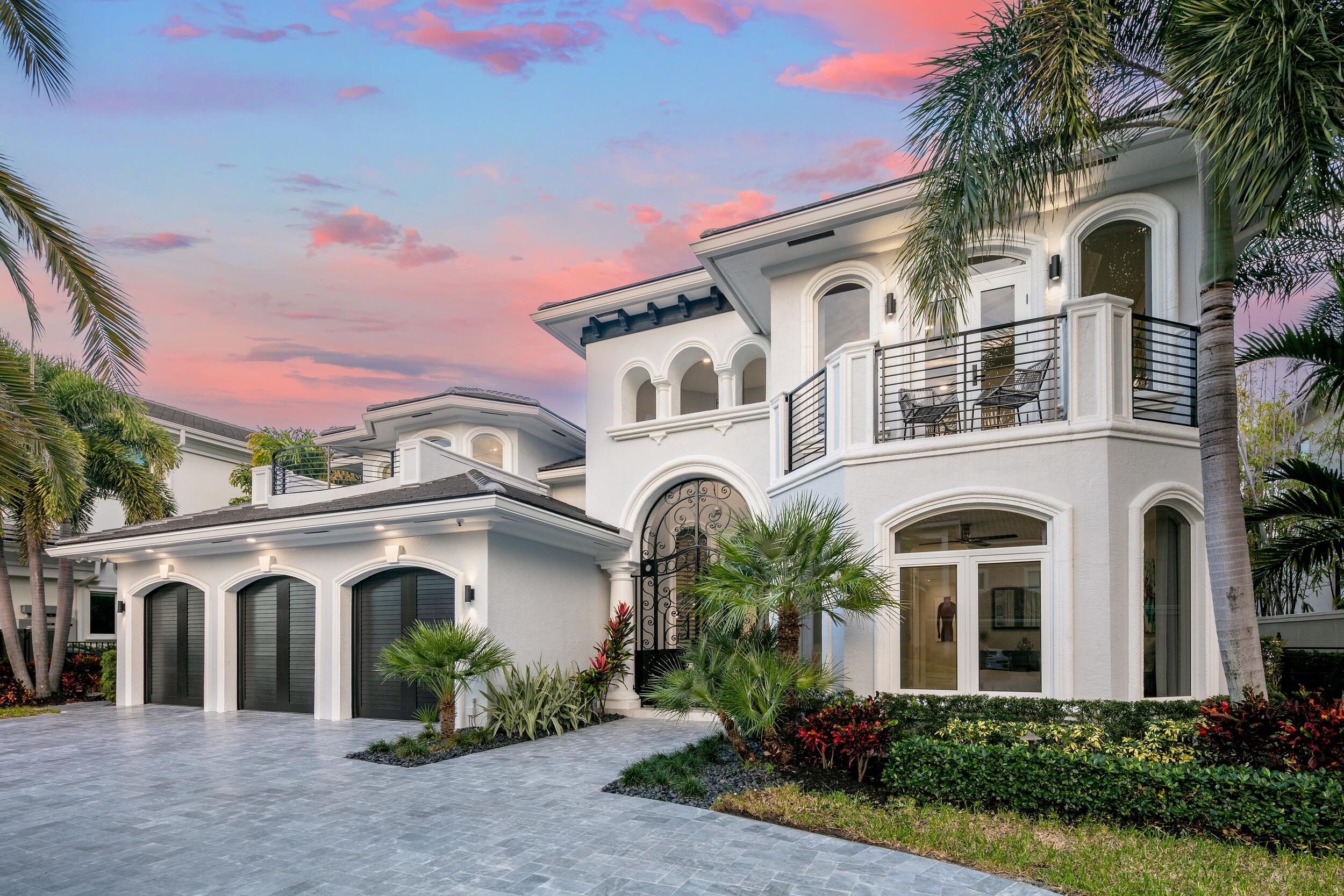 Nestled on Boca Harbour Island, this luxurious estate home epitomizes the ultimate in waterfront living. Boasting 80 feet of direct intracoastal waterfront with tranquil preserve views, this contemporary showplace is truly breathtaking. The outdoor spaces are equally impressive, including private waterfront balconies, terraces, a resort-style pool, spa, dock, and summer kitchen with cabana.

Indoors, no expense was spared in the design and upgrades, including a fireplace with floor-to-ceiling stone façade, steam showers, and a chef's kitchen with high-end Wolfe appliances, Subzero Cooling, and a butler's pantry. The massive owner's suite includes multiple seating areas, a private balcony, a walk-in closet, and a spa-like en-suite with a vessel tub and step-in shower.
For those seeking t