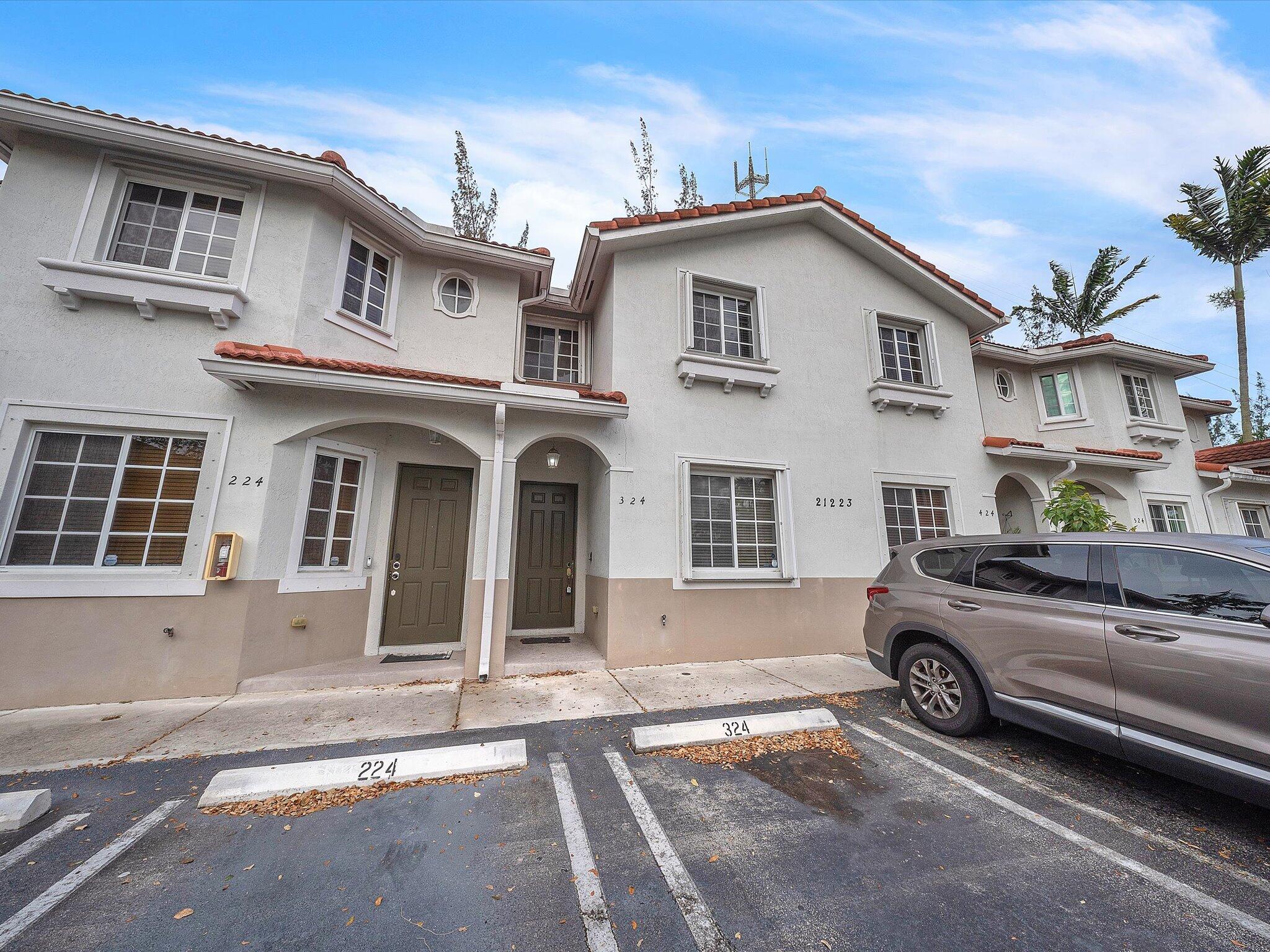 Spacious 3-bedroom, 2.5-bath townhome located in the gated Majorca Isles community on County Line Rd! This well-maintained home features a modern kitchen with white appliances, a bright living area, and a convenient half bath on the first floor. All bedrooms are located upstairs, including the primary suite with a walk-in closet and private en-suite bath. Enjoy access to community amenities including a pool and park. Conveniently located near shopping, dining, beaches and the stadium with easy highway access to Turnpike, I95, 826. HOA requires a minimum 680 credit score. Association allows a maximum of 2 vehicles; 1 assigned parking space.   First & Last collected up front while Security deposit, of 1 months rent, may be paid in installments over 5 months, Months 2 to 6 of the lease.