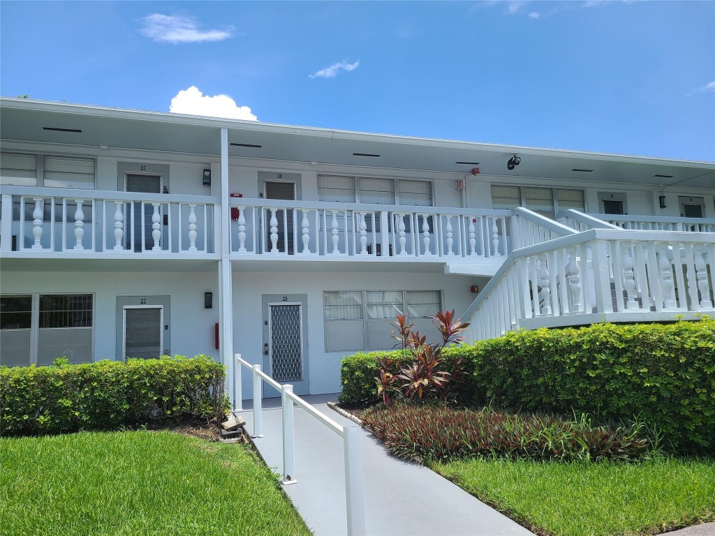 MUS SEE!!  Charming 1 bedroom, 1.5 bathroom 2nd floor condo. Extremely well maintained unit. Fully furnished ready to move in. Laminate flooring in living area and bedroom. Updated bathrooms tile flooring, New Vanities and toilets.  Great location steps to the pool and tennis courts. Well maintained building. Perfect set up to enjoy a relaxing garden view with tropical landscaping from your private enclosed patio with windows and screens. Welcome to Century Village active 55+ Resort style living community. 24/7 Gated, Local bus service, heated pools, tennis courts. Clubhouse, Billiard room, theater, restaurant, New mini golf& much more. Great location minutes to the Beach, Restaurants and Shopping. Welcome to South Florida Living!