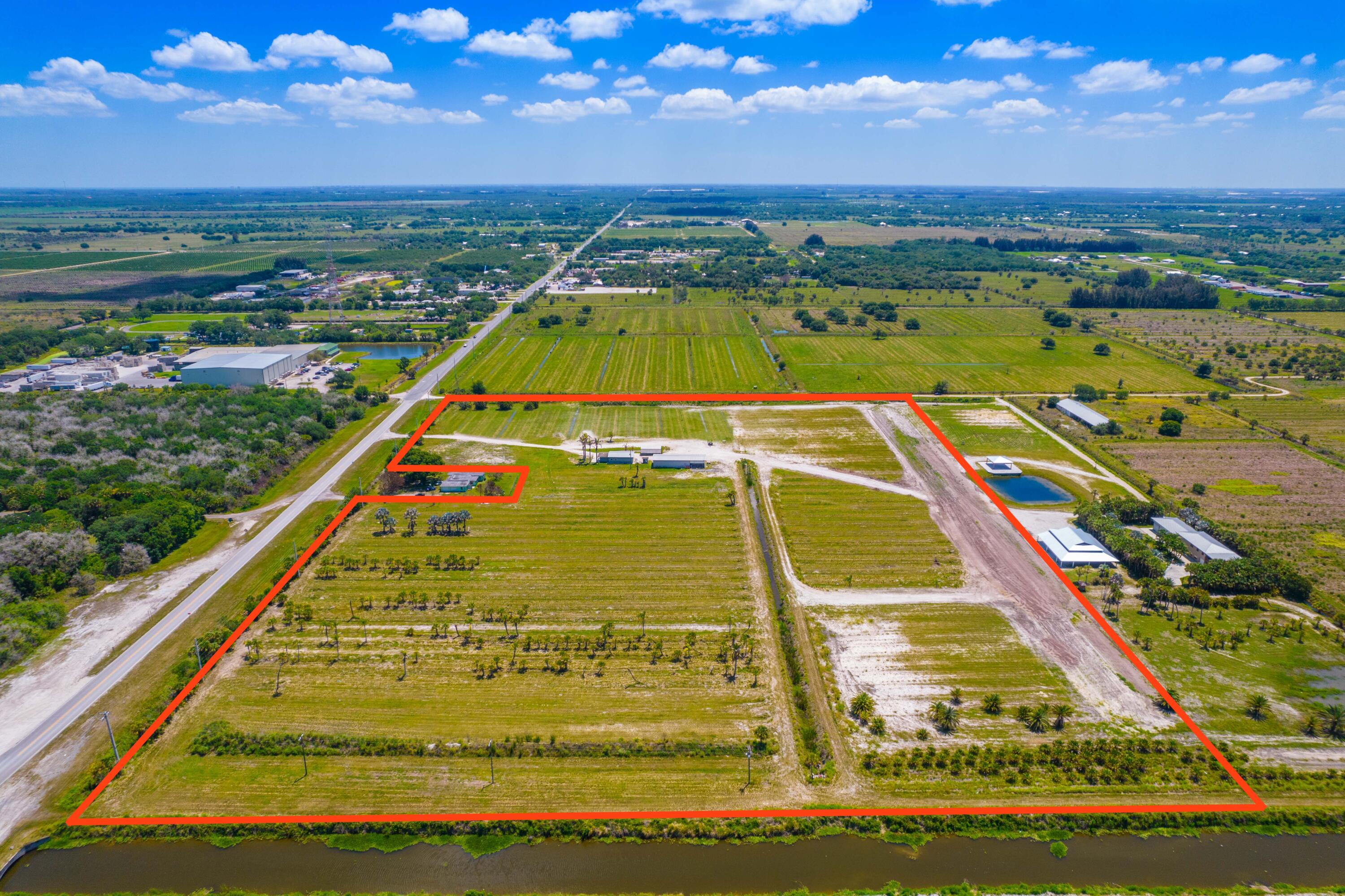 25 acres on Orange Avenue with Orange Avenue frontage and S. Graves.  Zoned AG-5 Nursery.  Property has been cleared with multiple farming structures including a 2-bay garage with office and bathroom.