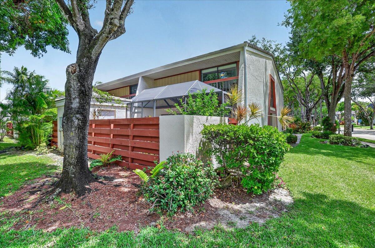 Beautifully maintained 3/2.5 corner unit feat both front & screened-in rear patios overlooking park & playground. Community pool at end of the lot. Freshly painted inside & out. Lush landscaping & functional layout offering separate living areas. Updated kitchen with Italian wood cabinetry, granite countertops, newer stainless steel appliances, & induction stove. Spacious primary suite features large walk-in closet, an extra closet &private balcony. Roof approx 6 years ago. Pet-friendly community with pool & the ability to rent immediately, making this an excellent primary residence, second home, or investment opportunity. Conveniently located short distance to places of worship,near FLL airport, I-95,Hard Rock & Miami. Near charter & religious private schools. 2 parking spots & guest spot