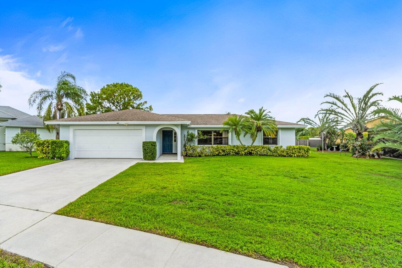 Welcome to this charming and completely renovated 3-bedroom, 2-bathroom home situated in Sugar Pond Manor of Wellington, offering 1,719 square feet of comfortable living space on a single story. This residence features a 2-car garage for convenient parking and storage, making daily life more functional and organized. The thoughtful floor plan provides ample room for various living arrangements and entertaining needs. New roof, updated kitchen with new stainless steel appliances, updated baths, crown molding, new tile floor that looks like wood are just a few of the many upgrades. Large backyard and screened patio.  Tenant pays for electric, water, cable and internet.  Located in the heart of Wellington with "A" rated schools, this home has it all.