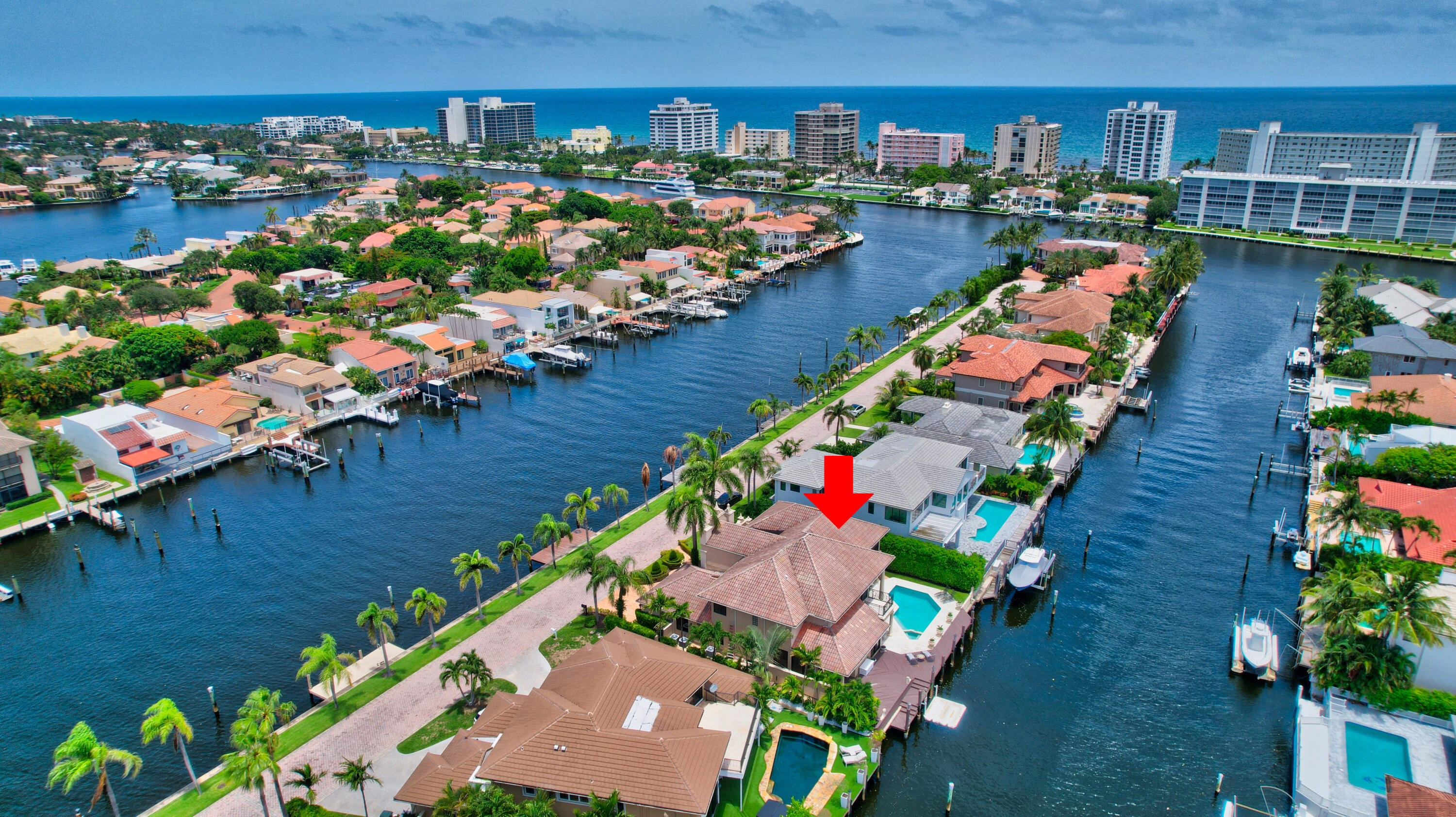 Magnificent Furnished Waterfront home on the exclusive gated ''Lilac Drive'' with 90 ft of Deepwater Dockage behind the home and 90 ft of Deepwater Dockage in the front. Features include 6 Bedrooms plus office, high ceilings, impact glass, wide open floorplan, huge kitchen open to the family room, oversized master bedroom with sitting area and balcony, great outdoor entertaining with covered loggias, pool and spa. This is truly a yachtsman's paradise with wide canals (back is the St Thomas canal 110 ft wide and the front C-15 Canal is 300 ft wide.