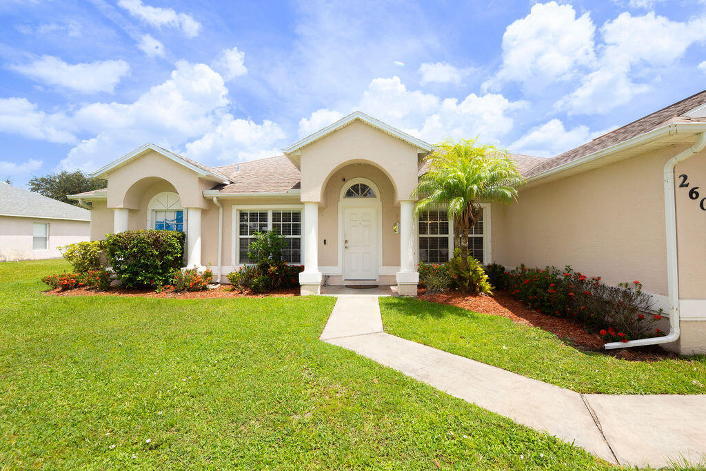 Welcome to your private oasis in the heart of Fort Pierce! This beautifully maintained 4-bedroom, 2-bath home offers the perfect blend of comfort and style. The bright, open-concept floor plan is filled with natural light and features an updated kitchen with stainless steel appliances, granite countertops, and ample cabinet space. The upgraded bathrooms showcase modern finishes, adding to the home's appeal. Step outside to your backyard retreat with a sparkling in-ground pool, perfect for relaxing or entertaining. Located in the gated, pet-friendly Palm Lake Gardens community with low HOA fees and convenient access to schools, shopping, dining, and major roadways. Schedule your private showing today!