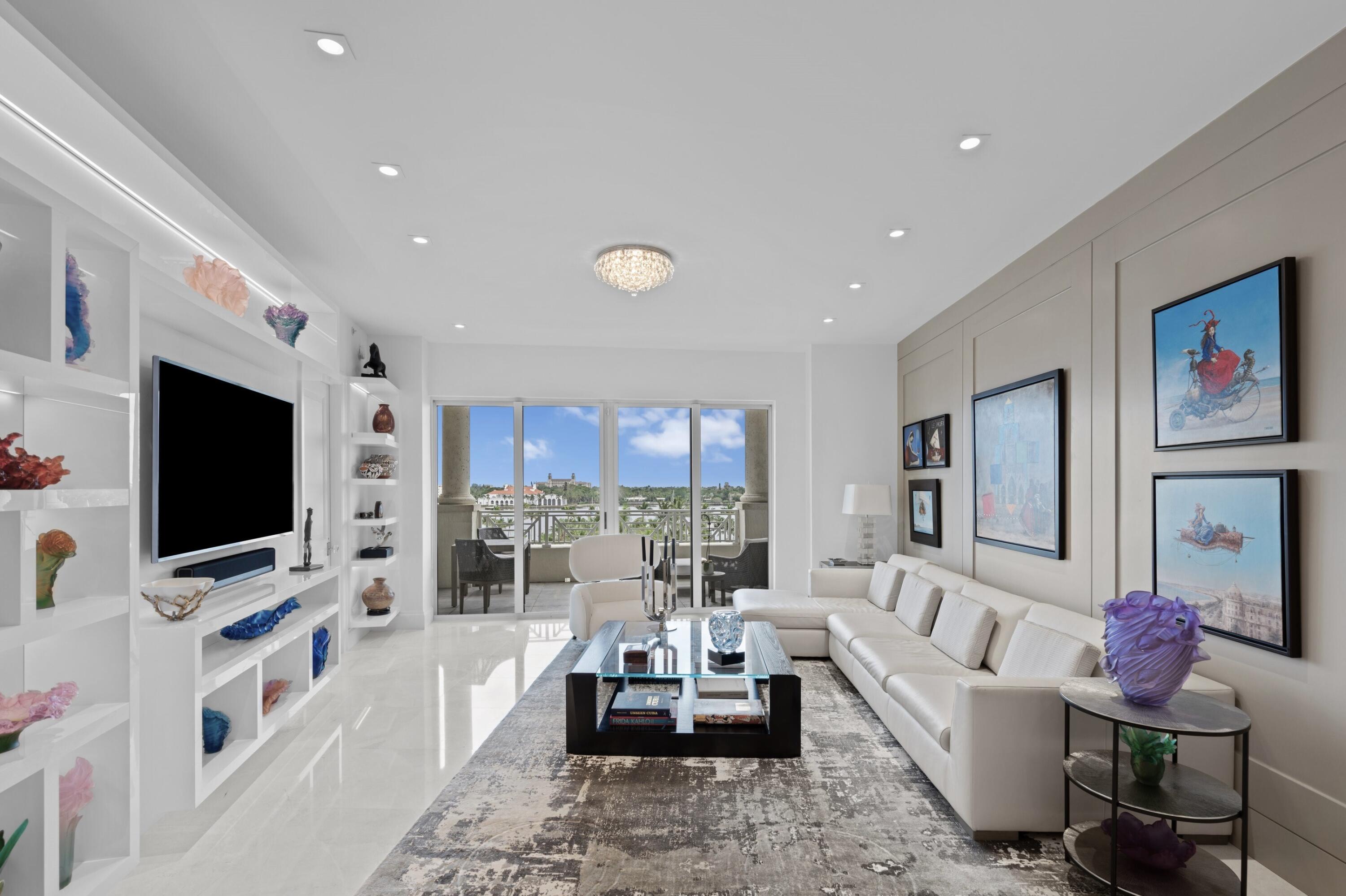 Welcome to the exquisite Esplanade Grande Condominium, Residence 504. Perfectly positioned in the heart of Downtown West Palm Beach, this condo promises a blend of luxury and convenience, being in close proximity to The Royal, The Breakers, Worth Avenue, and The Square. Fully renovated in 2021 by the Sutherland Design Group, every detail has been accounted for. From the expansive Chef's kitchen and gleaming marble baths to the custom cabinetry throughout, every element was meticulously designed to the highest standards. Enjoy the terrace of this immaculate 3-bedroom, 3 1/2 bathroom condo, while indulging in front-row views of Flagler Drive, Intracoastal waterway, The Breakers Hotel, and Flagler Museum. Observe yachts gliding by and admire the North and middle bridges spanning the waters. Just a stroll away, immerse yourself in the local farmer's market, grocery stores, delightful coffee shops, banks, and a diverse range of restaurants. The condo provides private elevator access to your unit and a service elevator for seamless deliveries. Renowned for unparalleled service, the amicable management team, complete with valet, bellman, and 24-hour security, ensures your every need is catered to. The building is brimming with amenities: a rooftop oasis boasting 360-degree vistas, a generously sized swimming pool, an air-conditioned sky lounge, outdoor seating areas featuring a fire pit and BBQ zone. On the club level, find a Jacuzzi, a state-of-the-art gym with a Peloton Bike, and a yoga studio hosting seasonal classes. The recently renovated lobby radiates elegance and sophistication. Truly, this is an exceptional residence without compromise.