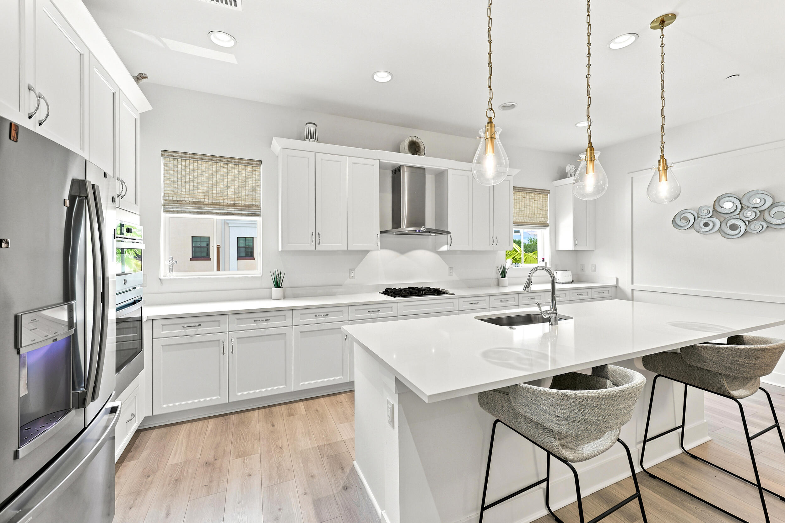 Welcome to this stunning 3BR/3.5BA 3-level townhome (built 2021) in Alton — Palm Beach Gardens' most walkable, amenity-rich community. The first floor offers a versatile flex space with full bath — perfect as a home office, gym, or easily converted to a 4th bedroom — plus direct garage access. The second level is the heart of the home: a massive living room, gorgeous kitchen with stainless steel appliances, half bath, and a covered balcony made for lounging. The third level hosts all three bedrooms and two full baths for total privacy.   Enjoy The Club at Alton: resort-style pool & spa, fitness center, tennis, pickleball & more. Walk to Alton Town Center; minutes to beaches, top schools, golf & I-95. This home has everything you need- Schedule a private tour.