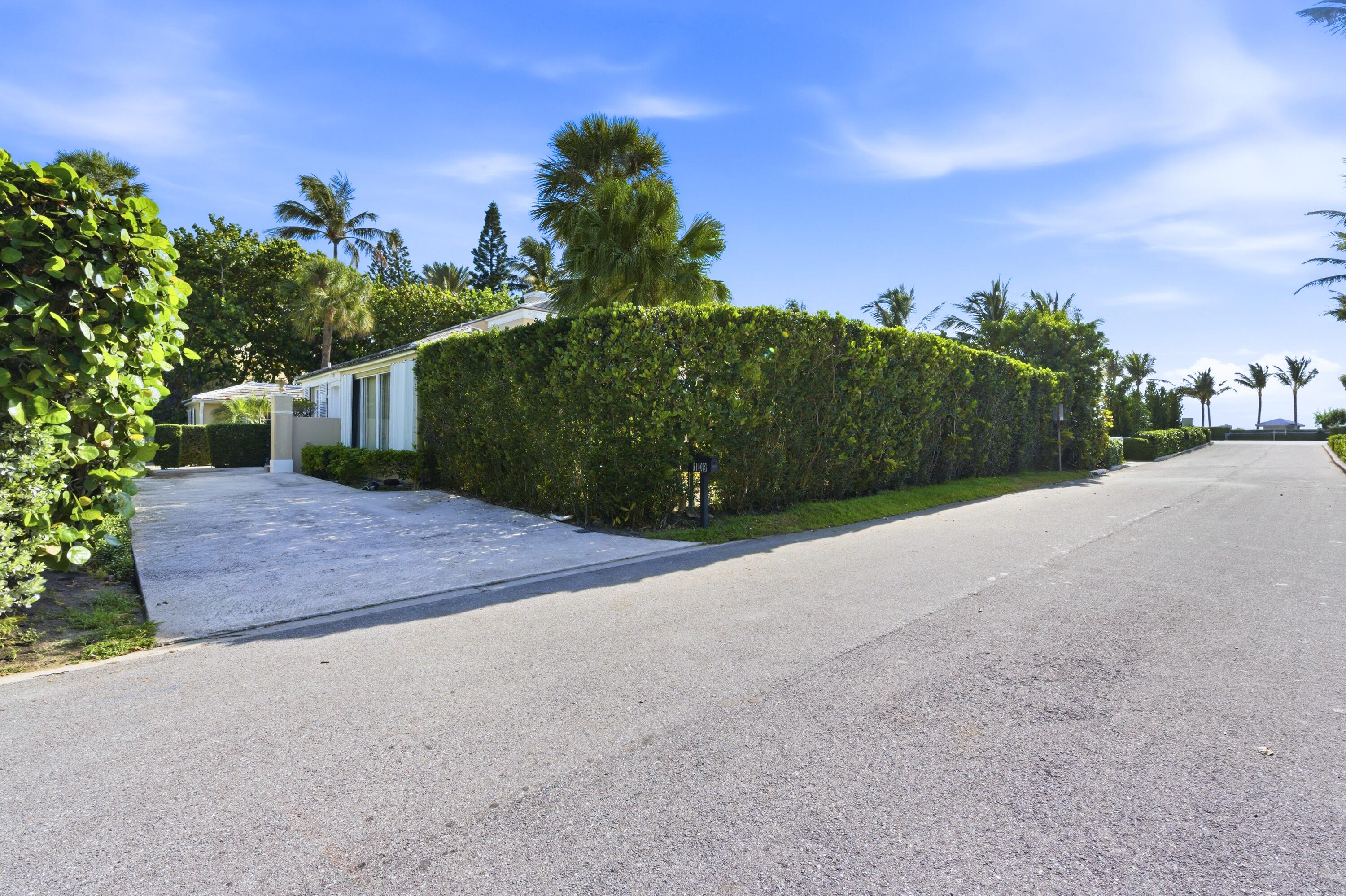 In the Estate Section in a top location.  One house from the ocean.  A perfect square lot, 100 x 100 ± feet.  This area is a top sought after location in Palm Beach, and is a symbol of importance, elegance and beauty.  This property is 0.6 ± miles north of Mar-a-Lago.   Following South Ocean Blvd, you arrive to Via Vizcaya, one of the most beautiful streets in the Estate Section.  Surrounding the property, you will find magnificent homes and stunning mansion estates.  This is for the most discriminating  buyer who is looking for location, importance and beauty.