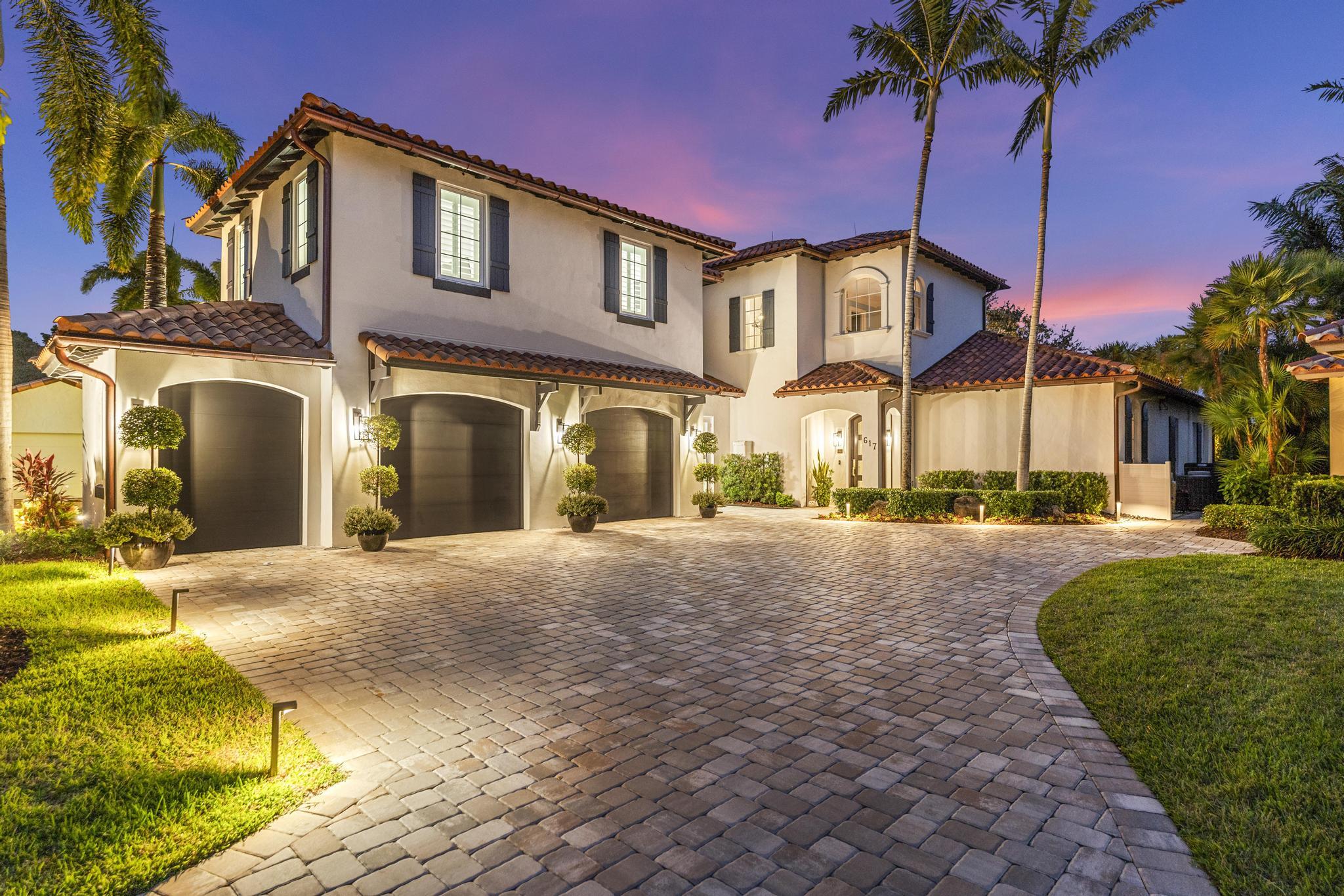 Welcome to 617 White Pelican, a stunning residence nestled in the prestigious Trump National Golf Club Jupiter. This magnificent home, set on a beautifully landscaped 1/3 acre lot, features 5 spacious bedrooms and 5.5 bathrooms, offering ample space for comfortable living and entertaining. Upon entering, guests will be captivated by the meticulous attention to detail and the high-end upgrades that define this home. A spacious living area opens to a wonderfully relaxing indoor oasis, complete with a pool/hot tub and full kitchen. Two downstairs primary bedroom suites offer comfort and style, each boasting luxuriously appointed bathrooms. A stunning and functional expansion was completed in 2024, adding a separate living area, 5th bedroom with en suite bath, & an expanded & AC garage. Conveniently located within the community, this home offers unparalleled access to world-class amenities. A short walk or golf cart ride brings you to a world class fitness center and spa, complete with men's and women's locker rooms, steam rooms, saunas, and cold plunges. Multiple dining options (from a casual pool-side restaurant to fine dining) and plenty of leisure activities (pool, tennis, basketball, and more), ensure every need is met without ever having to leave the community. This impeccably maintained and thoroughly upgraded home presents a unique opportunity to enjoy an exclusive club lifestyle in one of the premier locations in Jupiter. There is currently NO WAITLIST to join as a golf member. Golf membership is not mandatory.