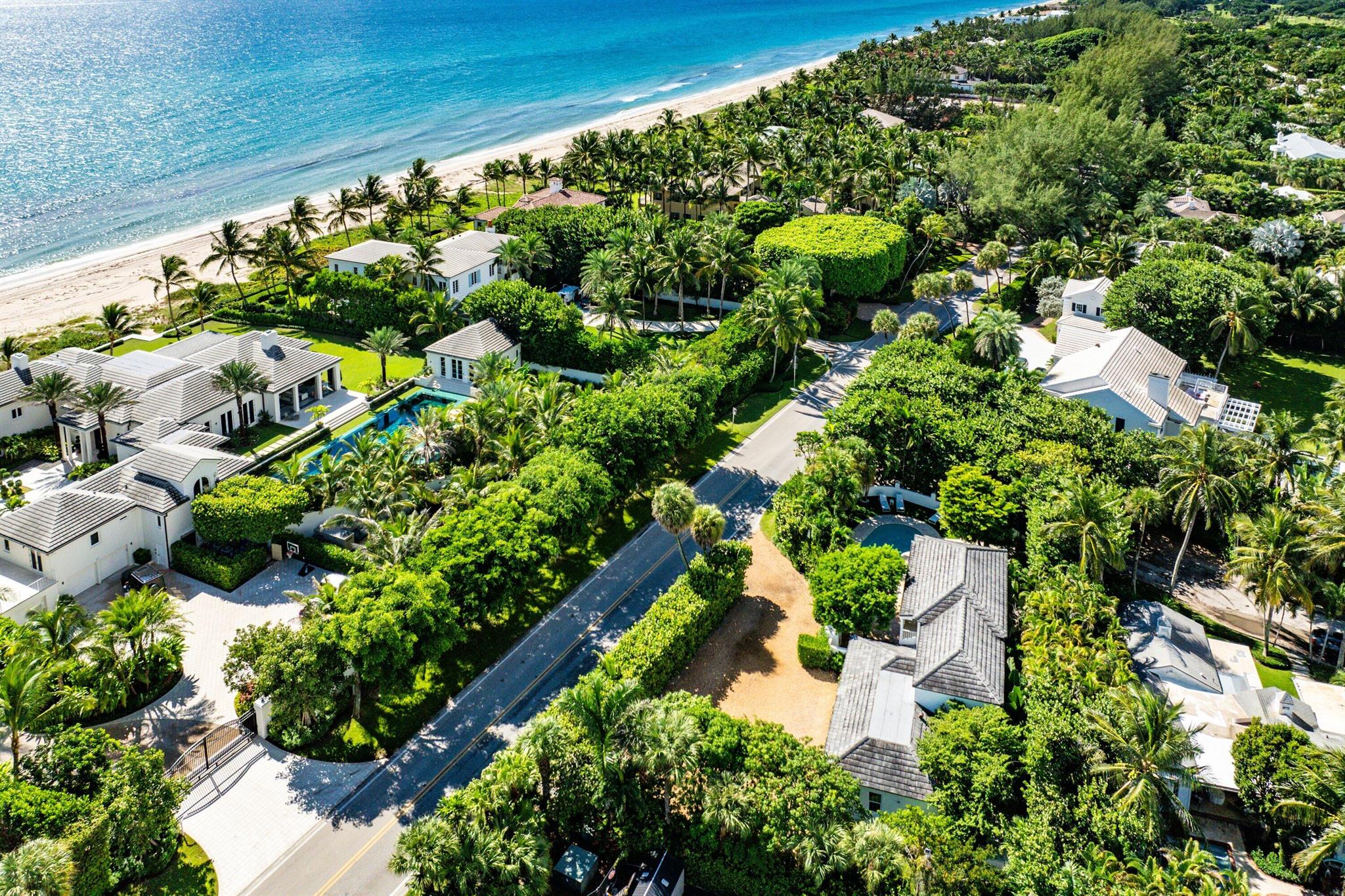 Discover the essence of coastal chic at 3500 N. Ocean Blvd., ideally situated in the heart of Gulf Stream with direct beach access just across the street. Perfectly positioned near the Gulf Stream School and minutes from the energy of Atlantic Avenue, this enchanting residence has been meticulously reimagined to preserve its timeless character while embracing contemporary luxury. Every detail has been carefully curated to offer an unparalleled experience in comfort and style.
Exuding a captivating coastal ambiance, the home welcomes you with a spacious entry courtyard and outdoor fireplace. Inside, 4 bedrooms, 3.1 bathrooms, and 3,386± total square feet unfold in a comfortable laid back floor plan designed for both relaxed living and effortless entertaining. The gourmet kitchen is a culinary haven equipped with high end appliances, featuring marble countertops, a generous island, and custom cabinetry.
The primary ground-floor suite, with its serene spa-inspired bath, opens seamlessly to the heated saltwater pool surrounded by lush landscaping. Upstairs, three additional bedrooms with balcony provide comfort and privacy for family and guests. Additional features include a full-house generator, wood floors throughout, and thoughtfully designed finishes. Set within private grounds that create a tranquil oasis, this residence offers the rare combination of charm, luxury, and proximityjust steps from the sand, and only a short drive to the pulse of Delray Beach, Palm Beach International Airport and Palm Beach.  A+ location.