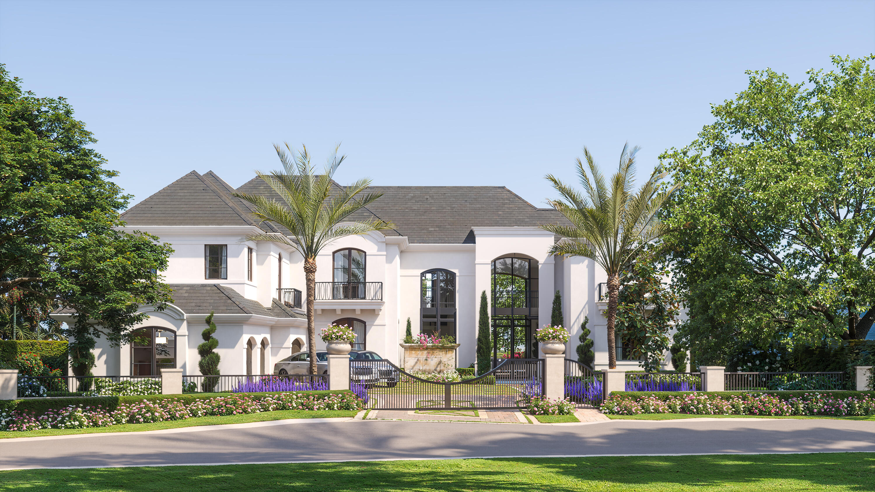 Grand Waterfront Estate -  Due to be completed 2nd Qtr 2026!!! Step into unparalleled luxury at this brand-new waterfront estate under construction in the prestigious community of Admirals Cove. With 115 feet of waterfrontage, this stunning home will offer 7BD, 7.2 BA designed for both comfort and elegance. Upon completion, a gated motor court and grand entryway will welcome you into light-filled interiors with soaring ceilings. Expansive living & dining areas will set the stage for sophisticated entertaining, while the kitchen will flow seamlessly into the family room and breakfast nook, state of the art gym, and home theater are just few of this home's magnificent grandeur.   SEE MORE The primary suite will be a private retreat, featuring a spa-like bath and a custom walk-in closet. Additional first-floor amenities include guest suite, a private office, mudroom, elevator, and laundry room. Upstairs, an expansive loft will connect to 5 additional bedroom suites, a playroom, and guest quarters with a private balcony overlooking the water. A second laundry room and ample storage will add to the home's thoughtful design. Outdoor living will be equally impressive, with a sprawling terrace, beautiful pool, covered loggia and full summer kitchen. A private dock with 115 feet of waterfrontage will provide direct access to the ocean, perfect for boating enthusiasts. The landscape design is subject to change, ensuring a setting that complements the home's timeless architecture. Located in one of Jupiter's most sought-after communities, this estate will offer privacy, luxury, and access to the exclusive amenities of Admirals Cove, including a championship golf course, tennis club, marina, and fine dining. Now is the time to secure this exceptional waterfront property before completion