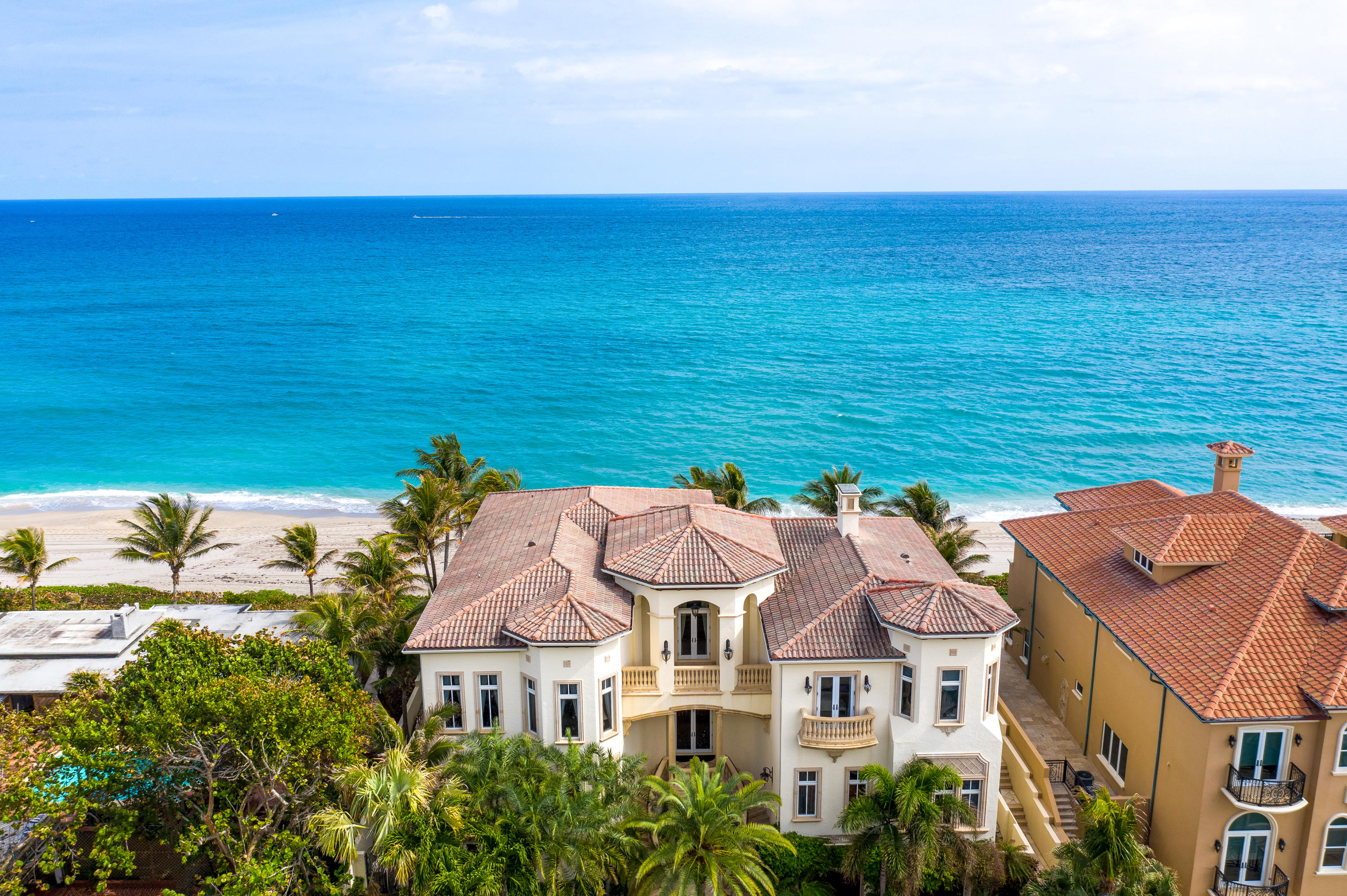 Original List Price: $11,000,000 Price Reduction: $605,000 This gorgeous gated oceanfront estate sits 25' above sea level with 100' of private oceanfront in the sought after town of Highland Beach. The property offers 13,316 SqFt of walled & gated property overlooking the Atlantic Ocean. Amenities include a spacious oceanside patio with infinity edge pool & spa, a gated dune walk-over that descends to the private beach, pecky cypress columns & ceilings, botticino marble floors, and a unique variety of granites & onyxes throughout. All 3 stories of the property can be accessed by stairs or by a level-5 elevator. Other features include an alarm system, impact glass windows & doors, a water filtration system, and a brand new 70KW whole house natural gas generator. 4117 S Ocean Blvd, Highland Beach, FL 33487

MLS Supplement Page

Directions: 
I-95 to Spanish River Blvd Exit. Continue East to A1A, then proceed North approximately 1 mile. Home on East side of A1A.

Original List Price: $11,000,000 Price Reduction: $605,000

Full Public Remarks:
This gorgeous gated oceanfront estate sits 25' above sea level with 100' of private oceanfront in the sought after town of Highland Beach. The property offers 13,316 SqFt of walled and gated property overlooking the Atlantic Ocean. Amenities include a spacious oceanside patio with infinity edge pool & spa, a gated dune walk-over that descends to the private beach, pecky cypress columns & ceilings, botticino marble floors, and a unique variety of granites & onyxes throughout. All 3 stories of the property can be accessed by stairs or by a level-5 elevator. The master suite includes a spacious bedroom and living space with reclaimed chestnut wood floors, 2 full baths, 2 full closets, an outdoor balcony, and private access to an exercise room overlooking the ocean. Continuing down to the 2nd floor is the primary living space which includes an oceanfront chef's kitchen and great room, formal dinning room with wine closet, living room with gas fireplace, powder room, and a private study with a cabana bath. Additionally, the 2nd floor offers a VIP Guest Suite. The 1st floor is equipped with an expansive theatre room, club room, kitchenette, full bathroom, temperature controlled wine cellar with a 3,000 bottle capacity, and an air conditioned 3-car garage. The front entrance showcases a beautifully crafted Chicago brick circular driveway. Other features include an alarm system, impact glass windows & doors, a booster pump for maximum water pressure, a water filtration system, and a brand new 70KW whole house natural gas generator. This property is in the prime location of Highland Beach which is close to fine dinning, shopping, and much more being located directly between Delray Beach and Boca Raton.