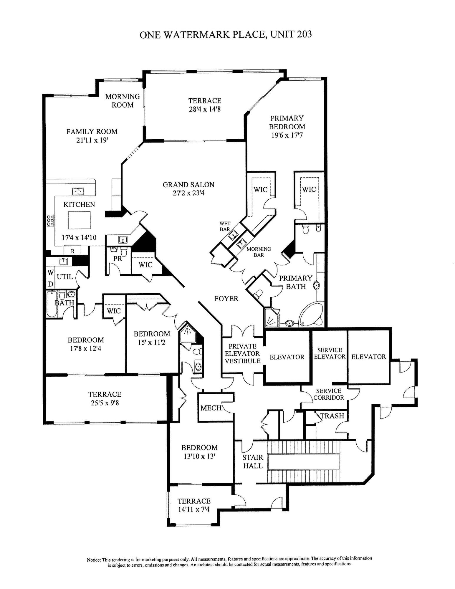 ONE WATERMARK PLACE OF THE PALM BEACHES CONDOMINIU - Residential
