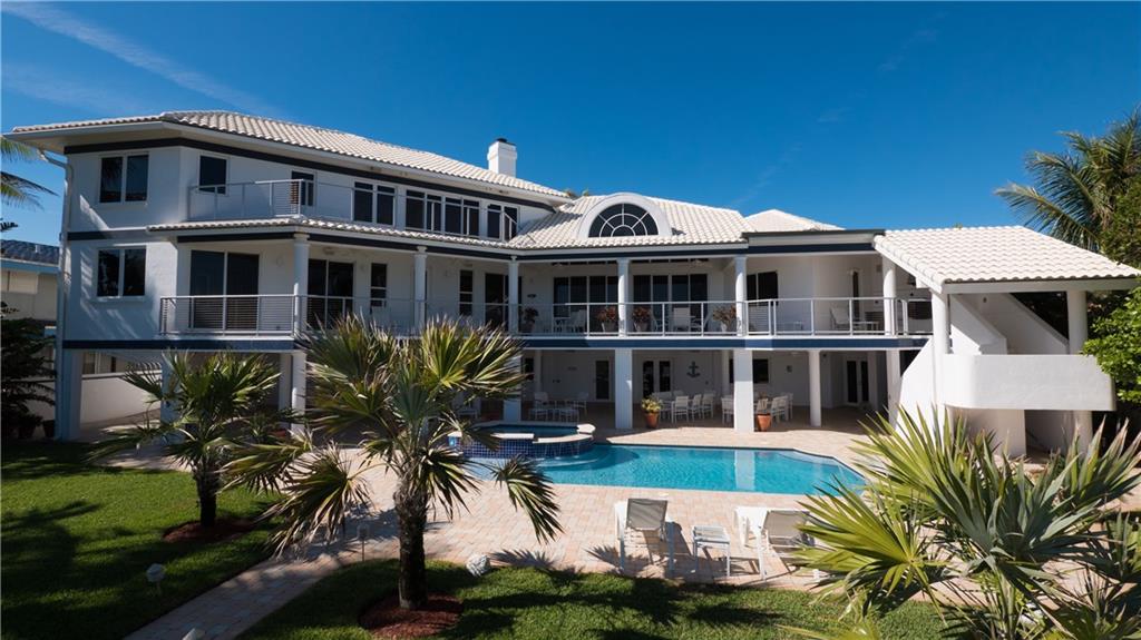 THIS MAGNIFICENT ARCHITECTURAL DESIGNED HOUSE WILL PROVIDE THE PERFECT FLORIDA LIFESTYLE FOR THE MOST DISCERNING CLIENT..SITTING DIRECTLY ON AN OVERSIZED LOT ON THE BEACH WITH THE MOST AMAZING OCEAN VIEWS FROM ALL ROOMS. THREE VERY LARGE TERRACES TO ACCOMMODATE ALL YOUR ENTERTAINING REQUIREMENTS ALONG WITH A SUMMER KITCHEN..HOUSE IS DECORATED IN NEUTRAL COLORS THROUGHOUT AND HAS  MANY SPECIAL FEATURES FOR YOUR CONVENIENCE....LARGE LAUNDRY ROOM,ELEVATOR AND ALL OVER SOUND AND TV SYSTEM TO NAME A FEW.