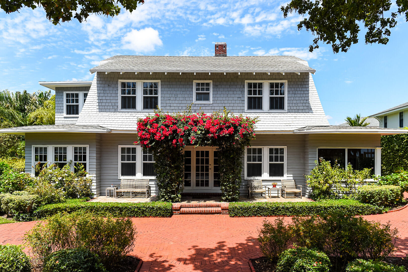 Historic Prospect Park. This stunning Historic Dutch Colonial home was masterfully renovated and impeccably maintained. It offers the perfect blend of historic charm and modern luxury, all set on a generous +/- 11,650 sq ft lot. Spanning over 4,200 sq ft of thoughtfully designed living space, the main house boasts 4 spacious bedrooms and 2.5 beautifully appointed baths in addition to a separate 1-bedroom, 1-bath guest cottage and two car garage. Step inside and you'll be welcomed by abundant natural light that floods through the many windows, accentuating the well-defined living spaces. The expansive layout provides both comfort and functionality, ideal for everyday living. The state-of-the-art kitchen is truly a chef's paradise, featuring a high-end gas range, premium stainless steel appliances, a large center island, and custom cabinetry, all designed for both beauty and efficiency.
Outside, a custom-built loggia awaitscrafted for effortless entertaining. This expansive, covered space is perfect for dining al fresco, lounging, or hosting gatherings overlooking the lush backyard. The resort-style pool provides a private oasis, while the surrounding tropical landscaping enhances the serene Floridian ambiance.
Ideally located across the street from the Intracoastal waterway and the highly sought-after Petty Park, this residence is also close to top-rated schools, beaches, restaurants and world renowned Worth Ave.



DISCLAIMER: The written and verbal information provided including but not limited to prices, measurements, square footages, lot sizes, calculations and statistics have been obtained and conveyed from third parties such as the applicable Multiple Listing Service, public records as well as other sources. All information including that produced by the Sellers or Listing Company are subject to errors, omissions or changes without notice and should be independently verified by any prospect for the purchase of a Property. The Sellers and Listing Company expressly disclaim any warranty or representation regarding all information. Prospective purchasers' use of this or any written and verbal information is acknowledgement of this disclaimer and that Prospects shall perform their own due diligence. Prospective purchasers shall not rely on any written or verbal information provided when entering a contract for sale and purchase. Some affiliations may not be applicable to certain geographic areas. Copyright 2023 Listing Company. All Rights Reserved.