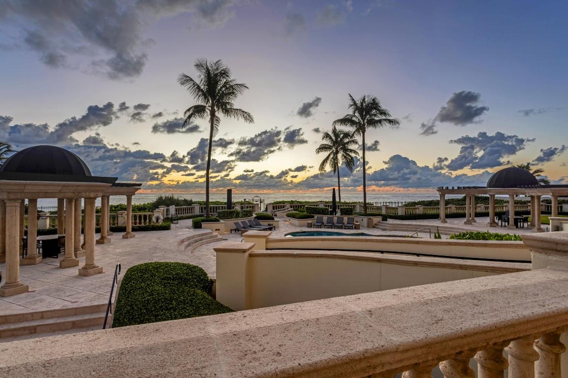 Spectacular and rarely found direct oceanfront villa with private pool. Lives like a single-family home within the secure confines of a full-service premier oceanfront condominium. All rooms open to a wraparound terrace with panoramic ocean views. The oceanfront living, dining, and kitchen areas, along with the primary suite, flow seamlessly to outdoor spaces, creating a true indoor-outdoor lifestyle. A well-appointed kitchen with ocean views includes marble counters, top-tier appliances, and abundant storage for the most ardent chef. The primary suite offers a serene oceanfront retreat with a spa-inspired marble bath, featuring a soaking tub, steam shower, and expansive dressing area. Currently, the third bedroom suite serves as a club room. Designer finished with exquisite details. Includes 2 garage parking spaces, 24-hour doorman and valet. Outstanding location on Boca Raton's famed Magnificent Mile. Staging and furnishings by Vesta Home; all furniture available for purchase.

DISCLAIMER: Information published or otherwise provided by the listing company and its representatives including but not limited to prices, measurements, square footages, lot sizes, calculations, statistics, and videos are deemed reliable but are not guaranteed and are subject to errors, omissions or changes without notice. All such information should be independently verified by any prospective purchaser or seller. Parties should perform their own due diligence to verify such information prior to a sale or listing. Listing company expressly disclaims any warranty or representation regarding such information. Prices published are either list price, sold price, and/or last asking price. The listing company participates in the Multiple Listing Service and IDX. The properties published as listed and sold are not necessarily exclusive to listing company and may be listed or have sold with other members of the Multiple Listing Service. Transactions where listing company represented both buyers and sellers are calculated as two sales. "No payments made until title passes" Some affiliations may not be applicable to certain geographic areas. If your property is currently listed with another broker, please disregard any solicitation for services. Information published or otherwise provided by seller, listing company or its representatives is deemed reliable but are not guaranteed and subject to errors, omissions, or changes without notice. Copyright 2026 by the listing company. All Rights Reserved.