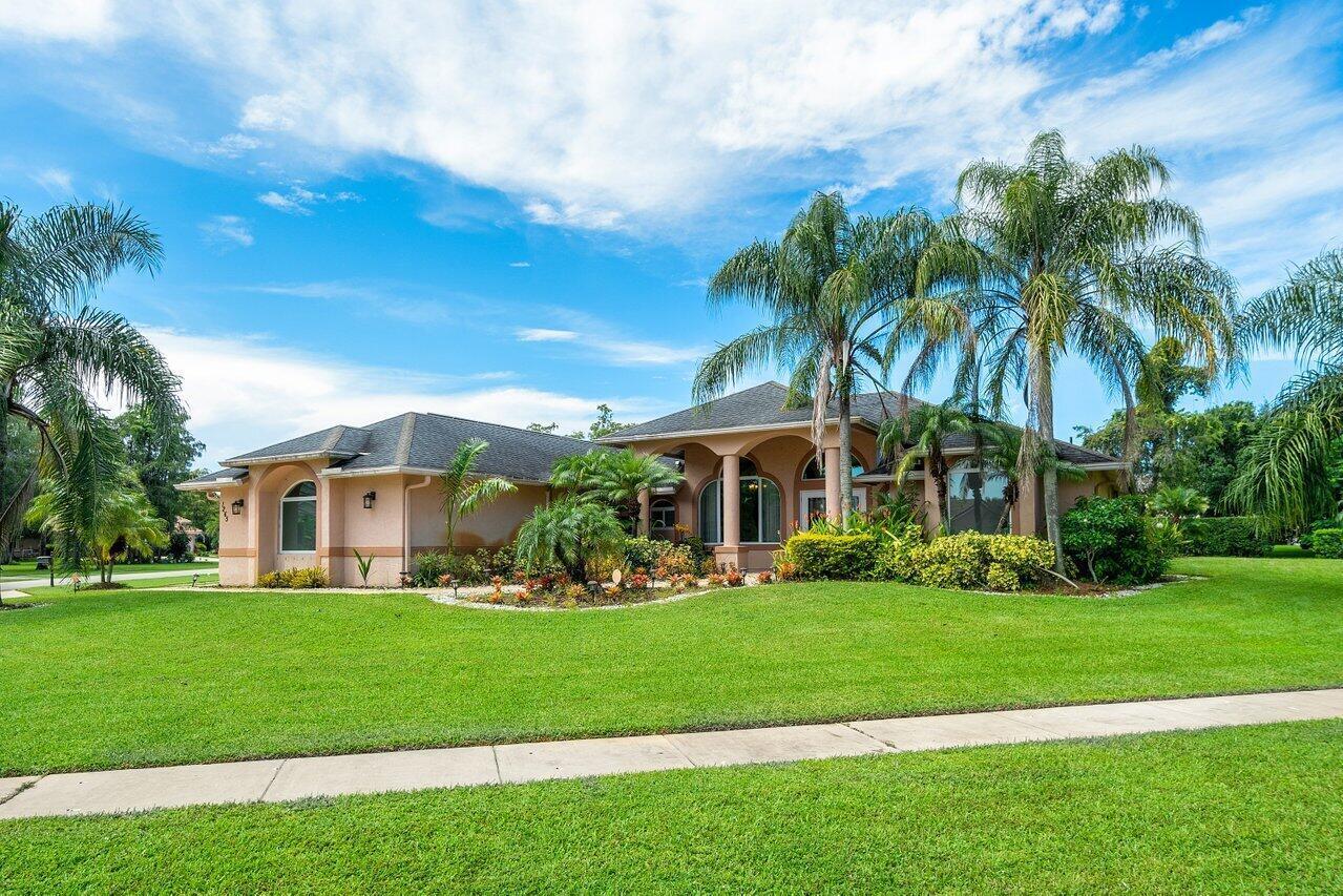 Ideally Located near Wellington's world -renowned equestrian venues, This 3BR/2BA SMART pool home offers a retreat style feel with indoor and outdoor living at its best. A grand kitchen, a gym, outdoor BBQ area, sauna and spa, automated shutters, impact windows, solar heating,Tesla board for energy, are among the features for your private enjoyment. Cable, electric and water all included!!