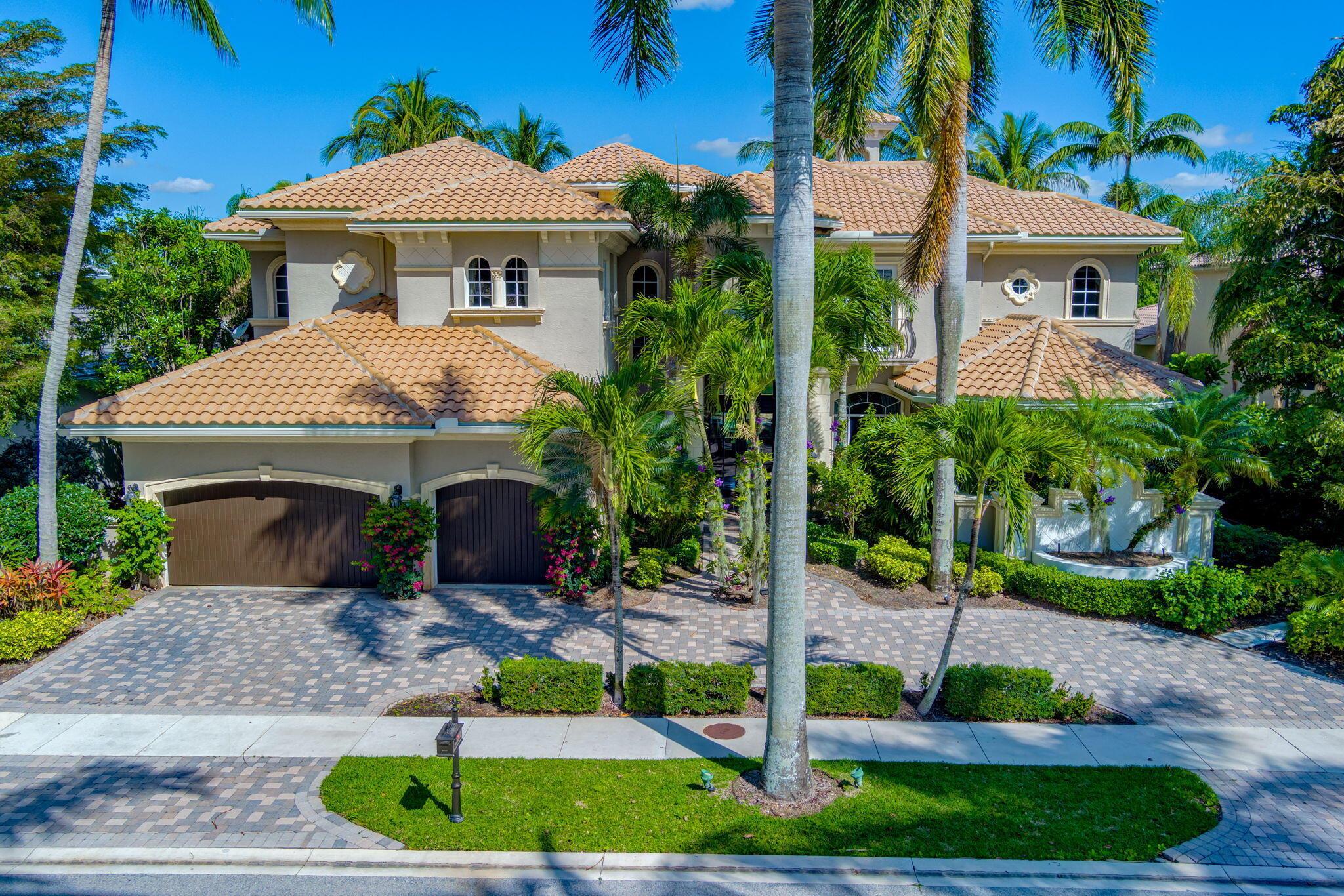 Welcome to 107 Villa Capri in The Country Club at Mirasol, a stunning Mediterranean-style home boasting over 7100 sq ft of luxurious living space. This exquisite residence features five full bedroom suites, a media room, and a billiard room, offering ample space for entertainment and relaxation.  Situated overlooking the second Fairway of the Arthur Hills Sunset course, this home offers picturesque views and a serene atmosphere. The large gourmet kitchen is a chef's dream, featuring top-of-the-line appliances and plenty of counter space.  The master suite is a true retreat, offering separate his and her baths and large closets for each. The appointed library with custom features is perfect for those who work from home or enjoy a quiet reading space. Each guest bedroom is en suite with spacious walk-in closets, ensuring comfort and privacy for visitors. The home also features an elevator for easy access to all levels.  With a new roof (2022) and a coveted Golf Membership, this home offers the finest in luxury living in Palm Beach Gardens. Don't miss the opportunity to make this exquisite property your own!