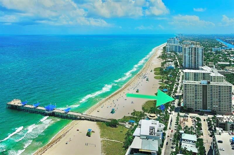 AMAZING LOCATION!  Welcome to your beautiful ocean view, furnished, beachfront 1 bed / 1.5 bath condo. Live right where the action is. Walk out the door and you are surrounded by new restaurants, bars, live music, coffee shops, the best pier around, and the best beach! This light and bright condo has new porcelain tile throughout. Updated kitchen and bathrooms with new S/S appliances. Freshly painted interior. Impact door and windows. Walk to everything! Across the street west, is the intercoastal waterway and marinas with even more waterfront restaurants, watersports, and boat rentals. Publix is a 15 minute walk. Amenities include 24 hr concierge, gym, oceanside heated pool, clubhouse, and BBQ. Laundry is free. Cable/HBO, internet, and water are included!