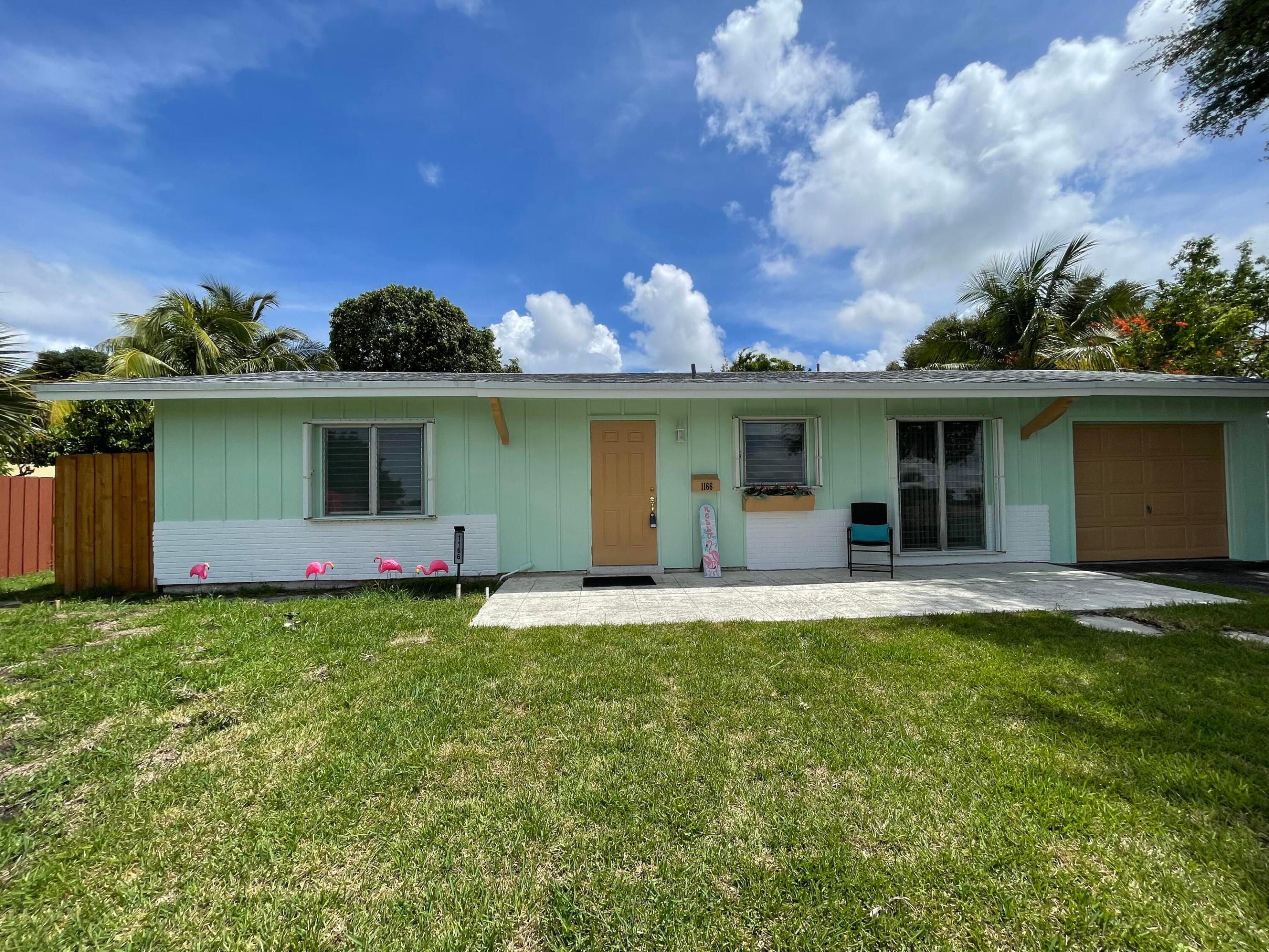 LOCATION • LOCATION • LOCATION! Charming single-family pool home with NO HOA, ideally located just 1.5 blocks from highly sought-after, A-rated Addison Mizner School (K-8).  Recent improvements include a new roof with full tie downs (Sept, 2025), upgraded 200 Amp electrical panel (2026), impact glass windows & doors in rear of house (2025), fresh interior paint (2025), and beautifully refreshed exterior paint (2026). Retro Terrazzo flooring throughout helps keep you cool. Retro swimming pool has a new programmable color LED light. Partially shaded pool deck with screen enclosure. Relax outside and swim in your pool and watch the birds and butterflies go by. Fenced-in rear yard is great for family and pets. Both Bathrooms need updating.  Only 3.1 miles to South Beach Park.  Lot: 77' X 100'. Just 2.1 miles to Downtown Boca's Mizner Park and the Brightline Boca Raton Station, city hall, library and more!  1.7 miles to Sugar Sand Park and Community Center. Lot size is .1768 Acres.  Survey available in MLS attachments. All underground power lines.