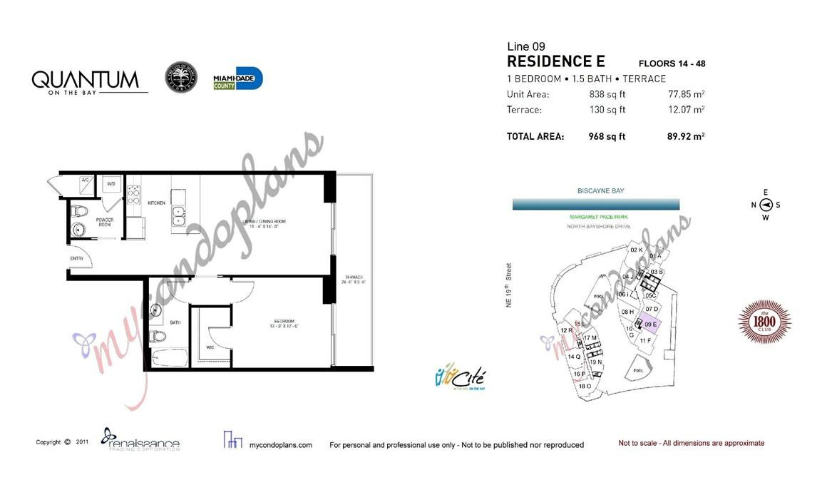 QUANTUM ON THE BAY CONDO NO 1 - Residential Lease