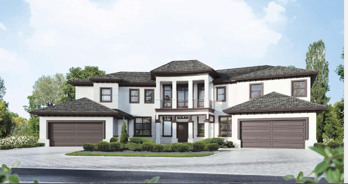 NEW CONSTRUCTION, COMPLETION OCTOBER 2015 Distinguished by a contemporary styled exterior & interior of elegant architectural elements, this prestigious residence features 6 bedrooms, 8 ½ baths and over 8500 sq ft of air conditioned living space reflecting quality craftsmanship and attention to detail. The first floor includes a formal living  dining room area, a gourmet chef’s kitchen with state of the art appliances, breakfast room and large family room all designed for effortless entertaining or casual living.  The master wing includes a grand master suite with luxurious his and her marble baths and generous closets. An additional en suite bedroom is located on first floor. Upstairs a home theater and large game room extend the family entertainment space.... Three en suite bedrooms and a large private VIP guest suite complete the upstairs sleeping quarters.The lushly landscaped property features a dramatic resort styled pool and spa, covered loggia with summer kitchen, and breathtaking lake and golf course vistas.
Other features include hurricane resistant windows and doors, full house generator, elevator, and 4 bay garage. The information herein is deemed reliable and subject to errors, omissions and changes without notice. All measurements are approximate.