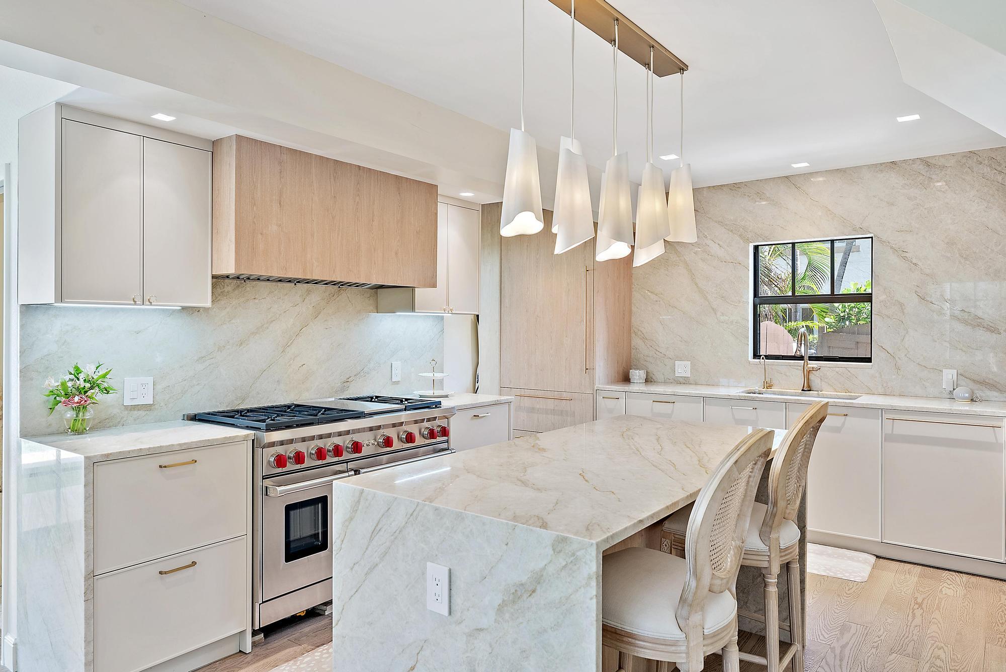 TOTAL, CUSTOM renovation in Historic Prospect Park. Meticulous perfection, located just across the street from the Intracoastal Waterway. The main home offers 3 bedrooms and 2.5 baths & guest house with full kitchen, dining, living, bedroom and full bath, and separate cabana/office/gym & bathroom. Custom, Eat-in kitchen with expansive island & top-of-the-line appliances. French doors from almost every room allow access to a beautiful Florida landscape, boasting a covered loggia and spacious pool area that is perfect for entertaining or just relaxing. No detail has been overlooked. The first floor boasts, formal living, formal dining & family area with pristine finishes and gorgeous hardwood flooring throughout. Additional highlights include sound system, impact windows, doors & ample storage. Walking distance to Palm Beach, downtown WPB, neighborhood restaurants and shoppping & minutes to Palm Beach International.