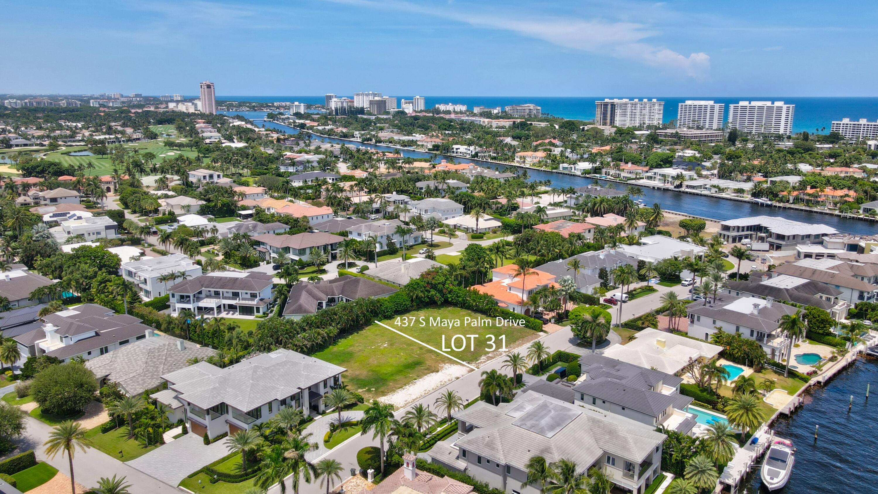 Here is your exceptional opportunity to create an ultra-custom estate on one of the most coveted interior streets in Royal Palm Yacht & Country Club. Ideally situated on Maya Palm Drive, this remarkable parcel-Lot 31, offering nearly 12,000 sq ft- is available & provides an extraordinary canvas for a modern, contemporary or coastal or transitional masterpiece. Plans by award-winning architect Elmar Benavente of BE Design may be sold with the property, or design & build your dream or spec estate with the architect & builder of your choosing. RPYCC is Boca Raton's most prestigious community, renowned for its private marina & championship golf, & refined lifestyle. This is a rare chance to secure prime land on one of its finest interior streets & bring your custom vision to life.