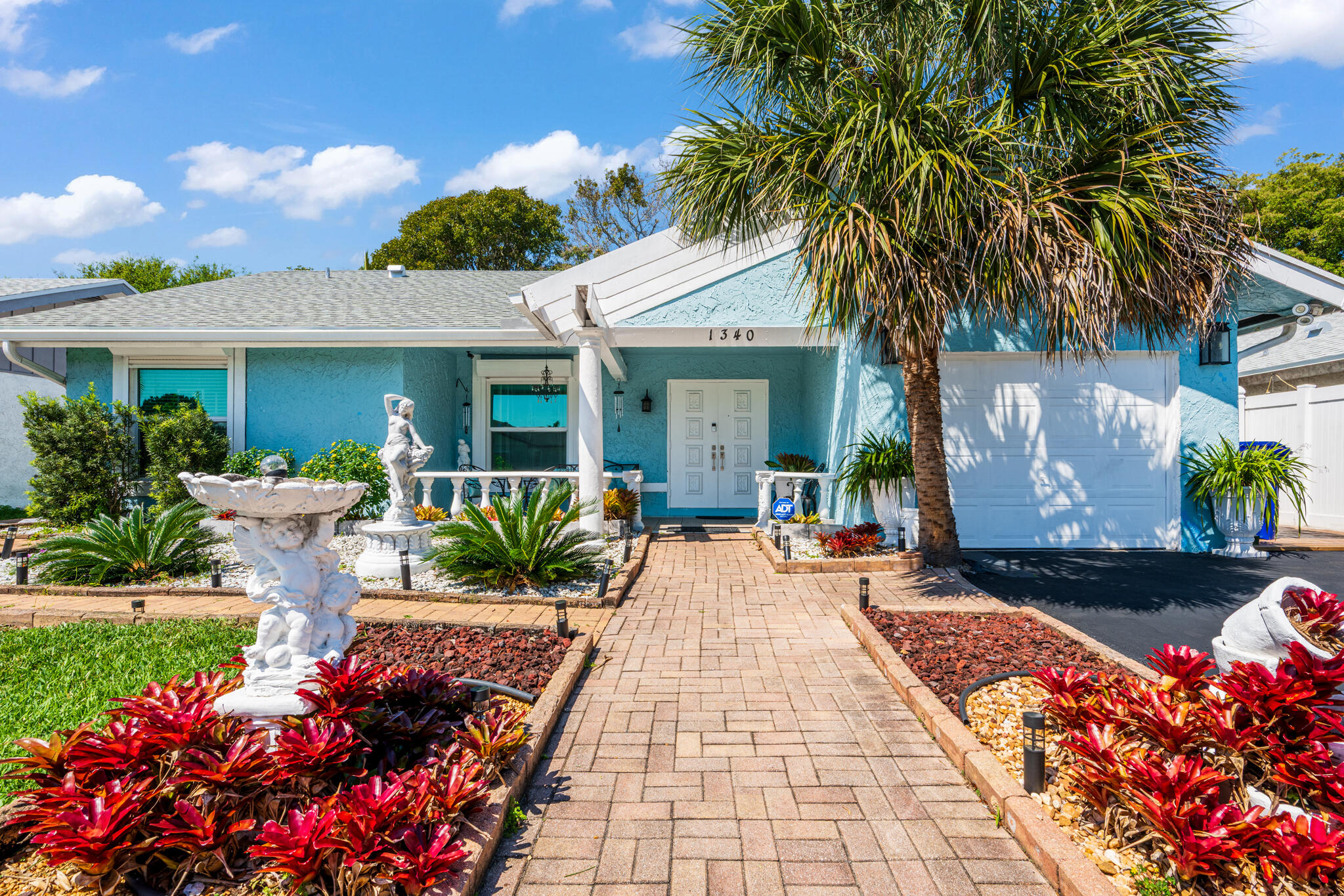 Spacious 3/2 with 1 car garage! NO HOA! Recently remodeled kitchen and baths. Master bedroom has large walk-in closet. Fully fenced yard includes a shed, a gazebo & Mango trees. So many upgrades....Roof 2024, A/C 2020, Tankless water heater 2025, New electric panel 2024, Impact windows 2023, Bathrooms 2024, Auto garage door 2025, Gutters 2021, Washer & Dryer 2023, Microwave brand new, Stainless refrigerator & stove 2024, New kitchen sink. This lovely home has a dining room, living room and a family room. Split floorplan. Large laundry room has plenty of extra storage. Close to shopping and transportation.