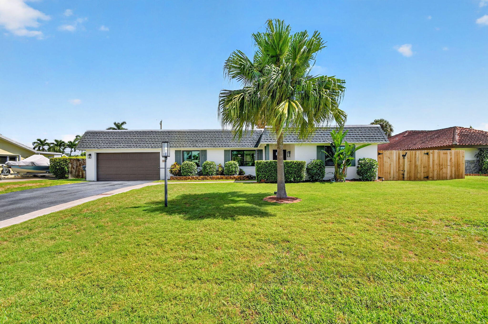 Welcome to this picture perfect home with an open floor plan in the desirable Florida Gardens—A+ school zone and NO HOA. Fully remodeled top to bottom, this lovely home showcases a brand new saltwater pool, a screened in patio, and a travertine deck ideal for effortless indoor-outdoor entertaining. Peace of mind upgrades from 2024 include a new septic tank and drainfield, complete hurricane impact windows, and a brand new electrical panel scheduled for installation next week. Don't miss this move in ready gem- it won't last long!  Please allow up to 3 hours notice for showings. All showings will start on Saturday 6-26-25