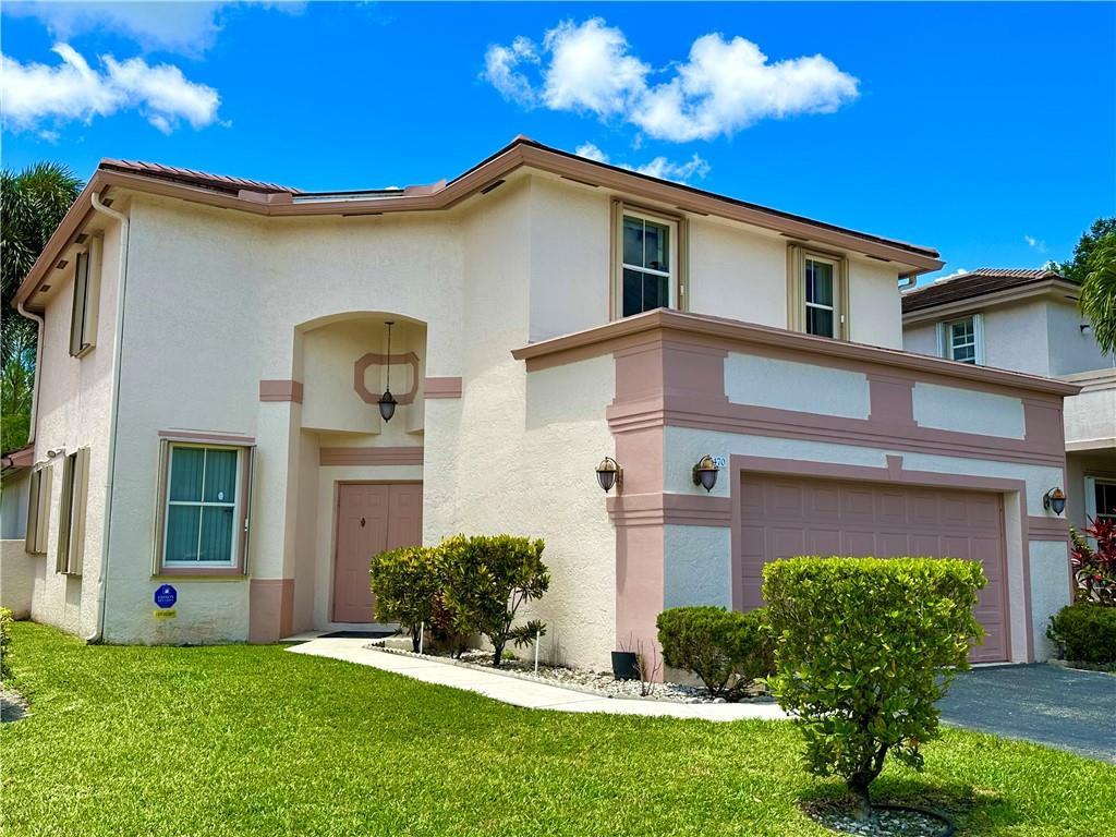 LARGE Single Family Home 4 Bedrooms / 2.5 Bathrooms - Screened patio - Ceramic Tile Flooring downstairs, wood laminate upstairs. Newer Kitchen Cabinets, Counter Tops - Lots of Living Space - Attached 2 Car Garage w/Plenty of Parking- Interior Laundry Room w/Washer & Dryer - Lots of Closets & Storage spaces - Community club house W/pool, tennis, pickle ball courts, etc. Close to everything - Quick Approval Process.