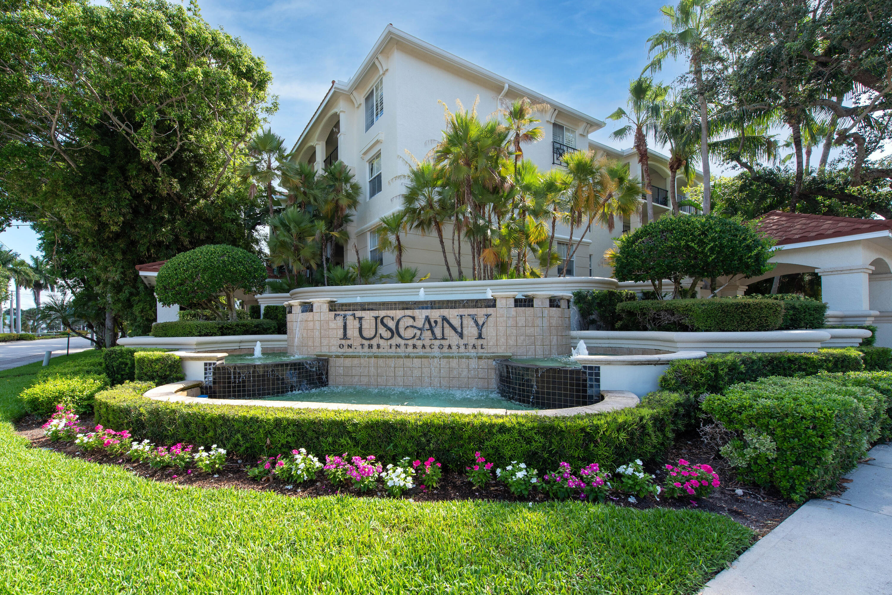 Welcome to this beautifully maintained first-floor 2-bedroom, 2-bath condominium in the highly sought-after Tuscany on the Intracoastal community in East Boynton Beach. This spacious residence offers an open and inviting floor plan with generously sized bedrooms, a well-appointed kitchen, and a private patio perfect for enjoying Florida's year-round sunshine. Located in a gated, resort-style community, residents enjoy exceptional amenities including a waterfront pool and spa overlooking the Intracoastal, a state-of-the-art fitness center, clubhouse, tennis and basketball courts, scenic walking paths, and beautifully landscaped grounds. Ideally located just minutes from the beaches, vibrant downtown Delray Beach, shopping, and dining, the South Florida lifestyle.