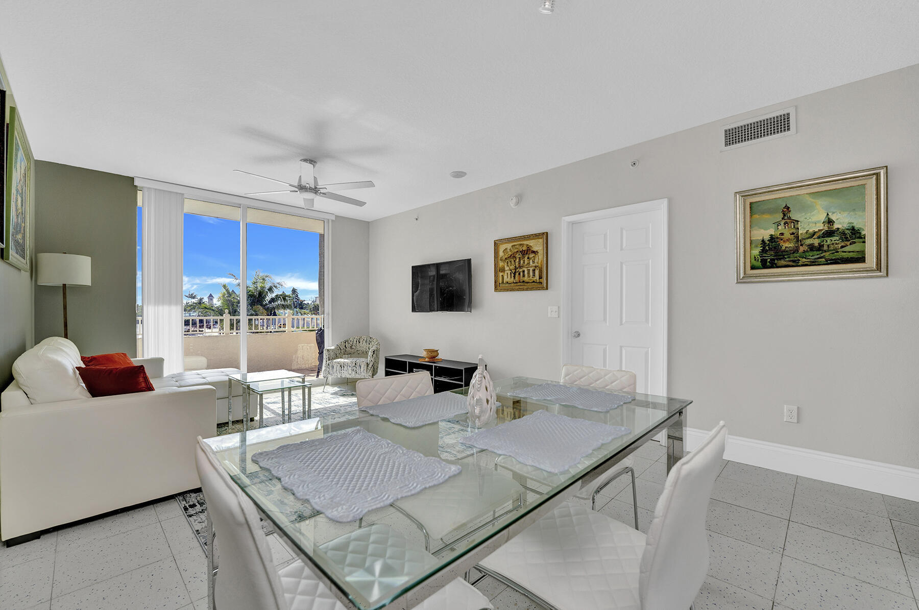 Welcome to Marina Village luxury condominium living on the water. This condo is overlooking the Marina with a community pool and spa, fitness center with saunas, marina views from the pool area, and much more. Fully furnished spotless from top to bottom. Fully upgraded kitchen with stainless steel appliances, plates, cups, and utensils. Large rooms are light and bright, glass dining table with chairs, faux leather sectional sofa turning to a bed in the living room, King size bed in the bedroom, 2 flat-screen TV's with basic cable and high-speed internet, walk-in closet in the bedroom, large balcony. Owner prefers 3 month or longer rental but will consider other rental periods. Please call for rates and availability. This unit is currently rented until Aug 3rd 2026.