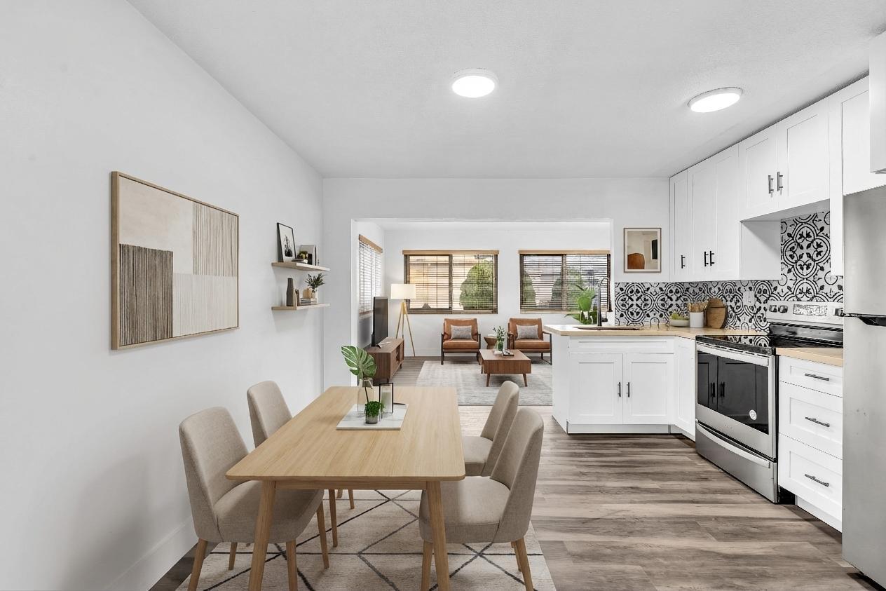Renovated 2br, 1bath single-family home in a 55+ community. The property features impact windows brand-new kitchen, new flooring throughout, and a completely remodeled bathroom. New washer and dryer ! Low HOA dues!