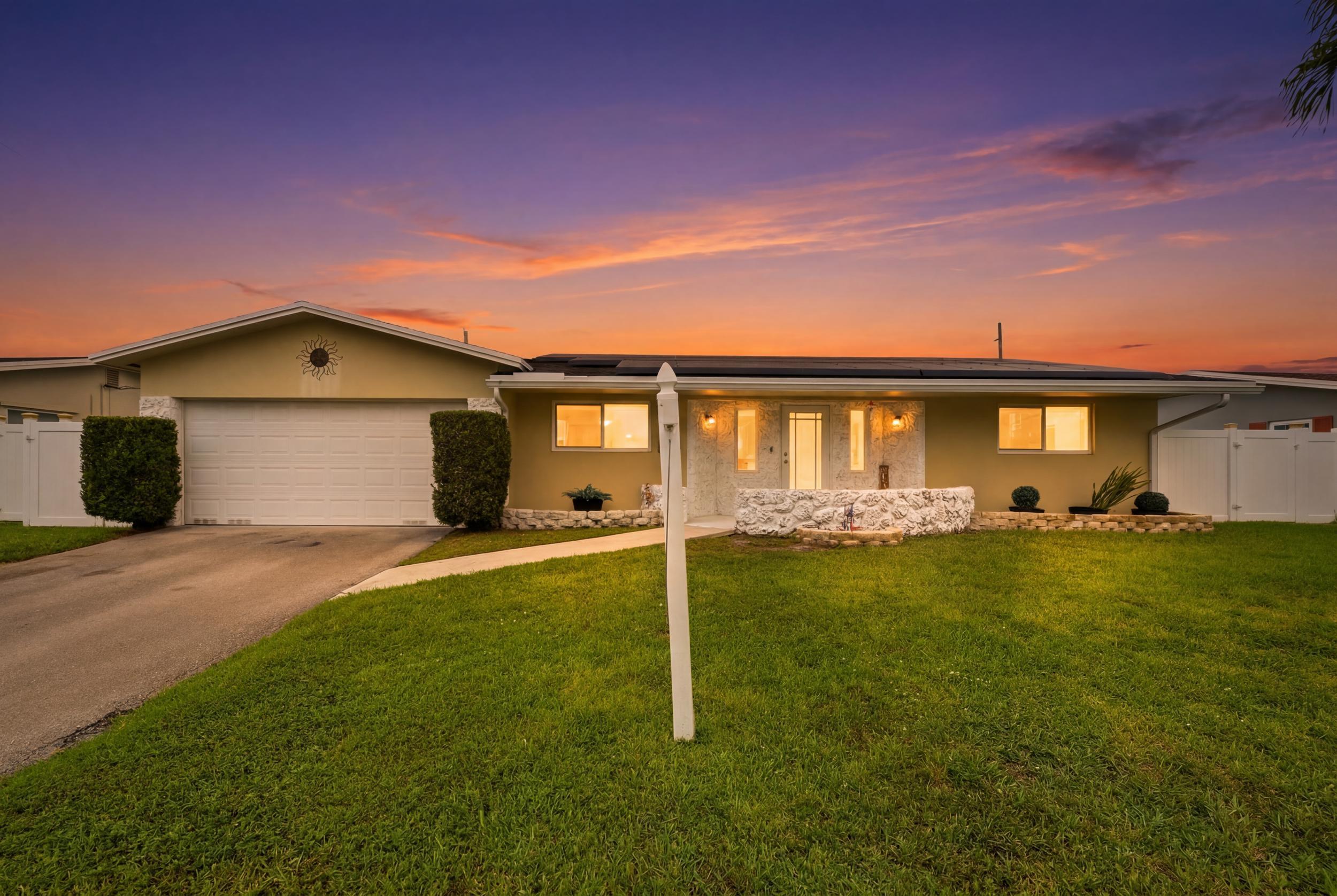 The only thing better than finding your dream home...Is Finding your dream home with no HOA! This property offers the space, comfort, and lifestyle today's buyers are looking for. Featuring a split bedroom plan, BRAND NEW ROOF, IMPACT WINDOWS and doors, and solar panels for extremely low electric bills. This is old South Florida charm in a prime Coconut Creek location! Huge screened in pool overlooks your PVC privacy fenced-in yard and fruit trees. Shed in the back provides extra storage. AC & Water Heater both replaced in 2018. Large master bedroom features a walk-in closet. Whether you're a first time homebuyer, downsizing, or relocating into the area...This is a home that needs to be on your radar.