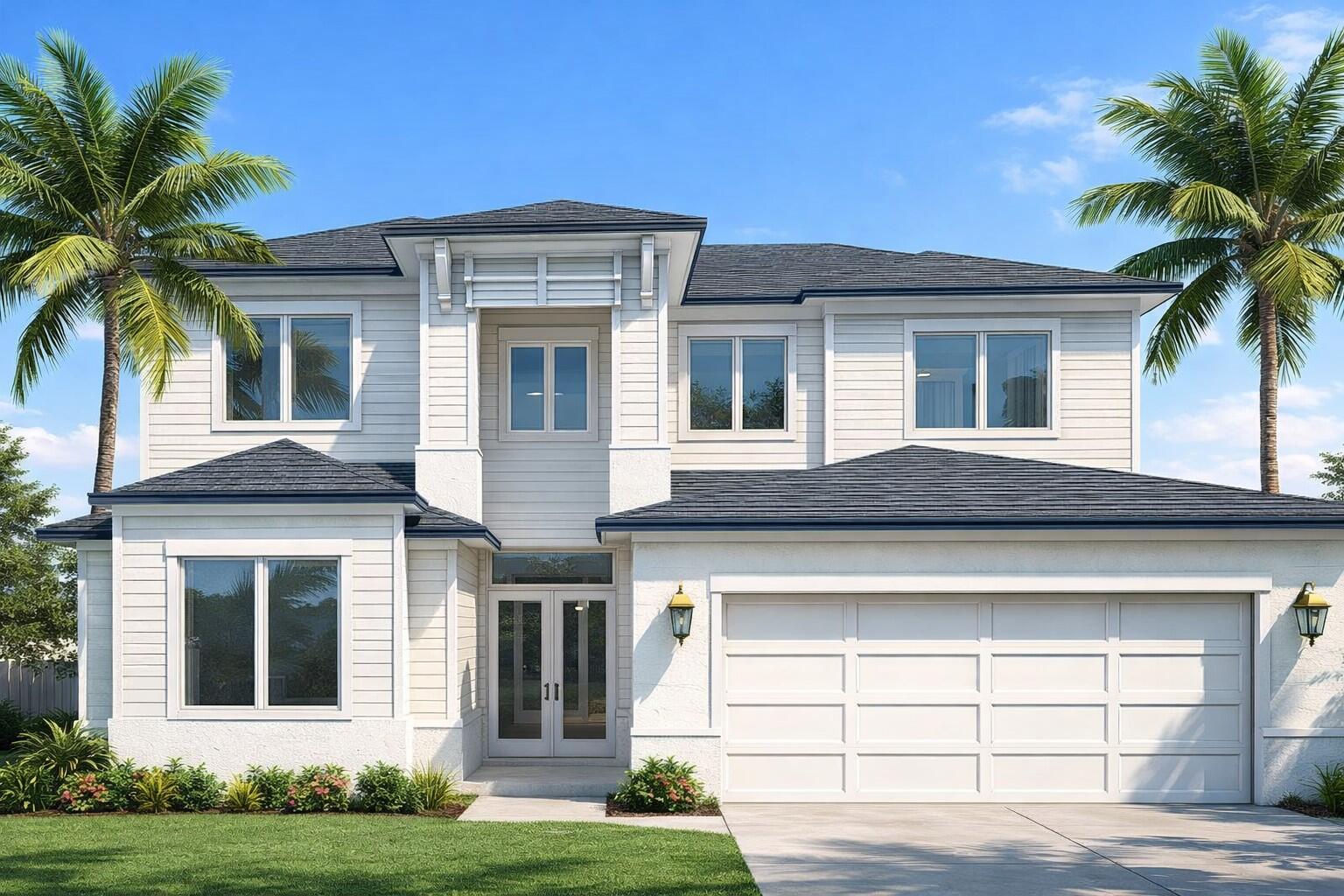 Introducing the Turnberry by Ecclestone Signature Homes To Be Built, a masterfully designed two-story estate blending timeless architecture with modern luxury. This exceptional residence offers 4 Bedrooms, a Den, 4.5 Baths, and an elegant open-concept layout. The great room flows seamlessly into a designer kitchen with Thermador appliances, custom cabinetry, and refined finishes. The first-floor Owner's Suite is a private retreat with a spa-inspired bath and expansive closets, while upstairs bedrooms feature en-suite baths and a spacious loft. Enjoy a covered lanai overlooking Hole 5 of the Palmer Course. Located in Tesoro, residents enjoy The Tesoro Club's championship golf, resort-style pools, fitness center, tennis, dining, and vibrant social amenities. Features may vary.