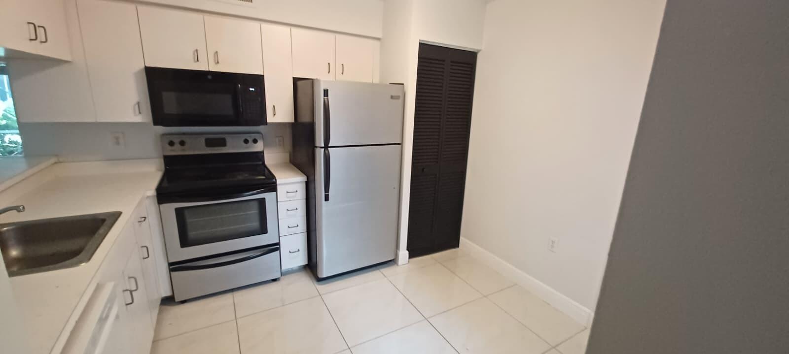 BEAUTIFULLY UPDATED 2 BEDROOM / 2 BATHROOM 1st-FLOOR CORNER UNIT IN DESIRABLE STERLING VILLAGE Available Now For An Annual Rent! Spacious Split-Bedroom Layout, Perfect For Roommates, Guests, Or Added Privacy. A Modern Renovated Bathroom, Stainless Steel Appliances, Bright White Kitchen, Washer And Dryer, Tile Floors Throughout, Screened Private Patio. Clean, Bright, And Move-In Ready!  Up To 2 Pets Max 75 lb. Water Included In Rent. Enjoy Resort-Style Gated Community Amenities Including Pool, Spa, Fitness Center, Tennis Courts, Playground, Volleyball, Clubhouse, And Beautifully Maintained Grounds. Excellent Location Close To Shopping, Restaurants, Major Highways, And Just Minutes To The Beach.  First, Last and Security Deposit To Move In. Minimum Credit Score 650 As Per HOA.
