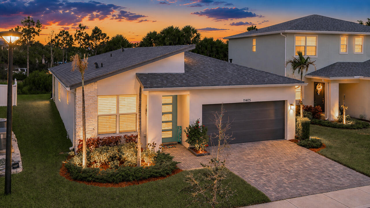 Welcome to Manderlie at Tradition! This beautifully maintained 3 bedroom, 2.5 bathroom home offers modern open-concept living, a spacious kitchen with island, impact windows, and a 2-car garage. Enjoy low-maintenance living with resort-style amenities, scenic walking trails, nearby shopping, dining, and entertainment in one of Port St. Lucie's most desirable communities. HOA includes gate, lawn, pest control, basic cable, internet, sports courts, gym, dog park, clubhouse, pool, jacuzzi, and access to the T-trail. Live the life of luxury in the Master planned community of Tradition.