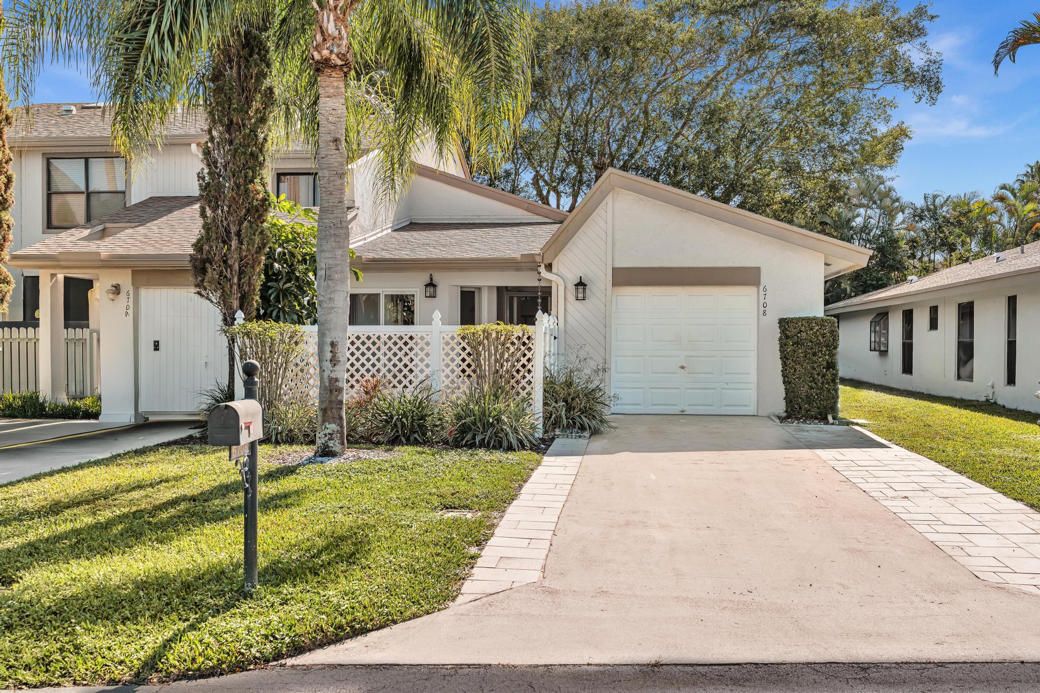 Great location with private and serene backyard. Newer roof replaced in November 2021. Kitchen, bathrooms, floors, ceilings, recently remodeled. Large screened back patio with 132 sf covered and 348 sf uncovered and screened. The slab was made to support two stories, if owner wishes to expand. Complete hurricane impact glass in all windows, sliders, and front door and hurricane rated garage door. Corner Villa with fenced front yard, side yard and fenceable back yard. HOA does yard maintenance and irrigation. Club house with heated pool, and kitchen. two tennis courts and basketballs hoop. Best schools in Boca including Verde K-8 and Boca Raton Community High. This is greater Boca Raton, so you have access to beaches, libraries, parks, etc. Pet friendly community!