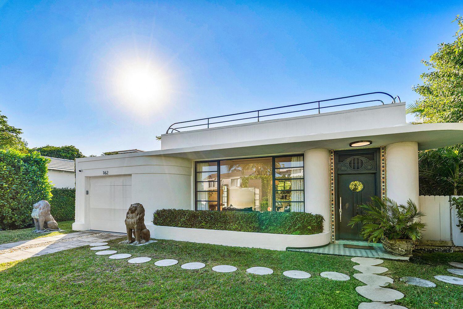 Premier in-town pied-à-terre just steps from Worth Avenue and the beach, this Landmarked Belford Shoumate home combines the timeless Art Deco aesthetic with the perks of modern living. Recently renovated by interior designer Danielle Rollins, this 3-bedroom, 2-bathroom residence is bathed in natural light and is truly one of a kind. Designed for entertaining, the outdoor spaces are a true highlight. Enjoy the poolside bar or ascend to the beautifully landscaped rooftop terrace with a putting green and city views. With a new roof, HVAC, and recently resurfaced and retiled pool with new equipment, this Art Deco gem is ready to be made yours.