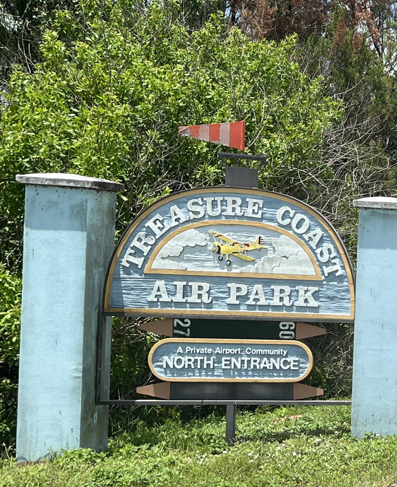 SPACE !! In a city that is closing in on every available buildable parcel, you can have 2.28  acres, plus a 40 x 50 airplane hanger, with a Schweiss hydraulic door, to store your things for business or pleasure. If you have a small plane, bring it ! The airpark has one of the finest private runways in Florida, over 4000 feet with lights.  The 3 bed, 2 bath pool home connected to fully paid for solar system reducing energy costs year round.  The home  has a water treatment system as well as an under counter osmosis system in the kitchen. Ck Docs sect., HOA includes the cost of a note on the runway upgrades for approx. 12 more years. Complete aeronautical information about Treasure Coast Airpark search Airport FL37,  All room meas. approx.  Professional photos coming soon.  Florida Broad Ban leases space to attach an antenna on the hanger for cable free television and provides a small revenue. Home is cable ready for other services if desired.