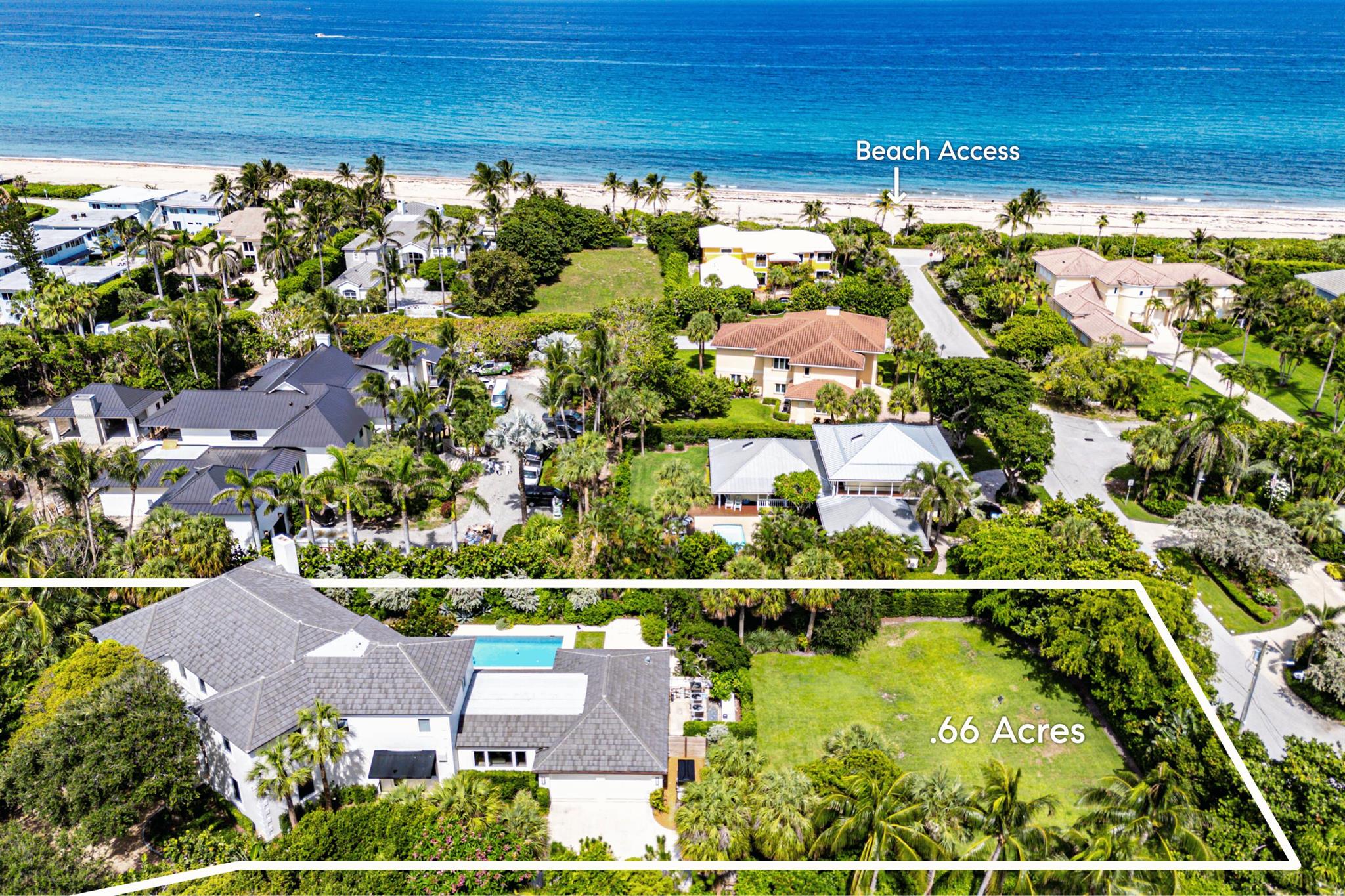 Steps to the ocean, this like-new 4-bed, 5.5-bath home with lap pool blends everyday ease with elevated coastal living. Set on a rare 2/3-acre cul-de-sac lot, you're surrounded by 6,542 total square feet of soaring ceilings, a sweeping spiral staircase, and sunlit living spaces. The new kitchen is a dream for gathering, with Thermador appliances, Cristallo Quartz, a Galley sink, and dual dishwashers. The primary suite feels like a retreat, with a spa-style bath wrapped in book-matched Avocatus Quartz. Control4 smart tech, ADT security, a Generac generator, new roof, and Marvin impact windows offer comfort and peace of mind. Beach days are effortless with dedicated private golf cart access.
Just minutes to Downtown Delray, Palm Beach Island, Manalapan, West Palm Beach, world-class dining and shopping, A-rated schools, and Palm Beach International Airport.
