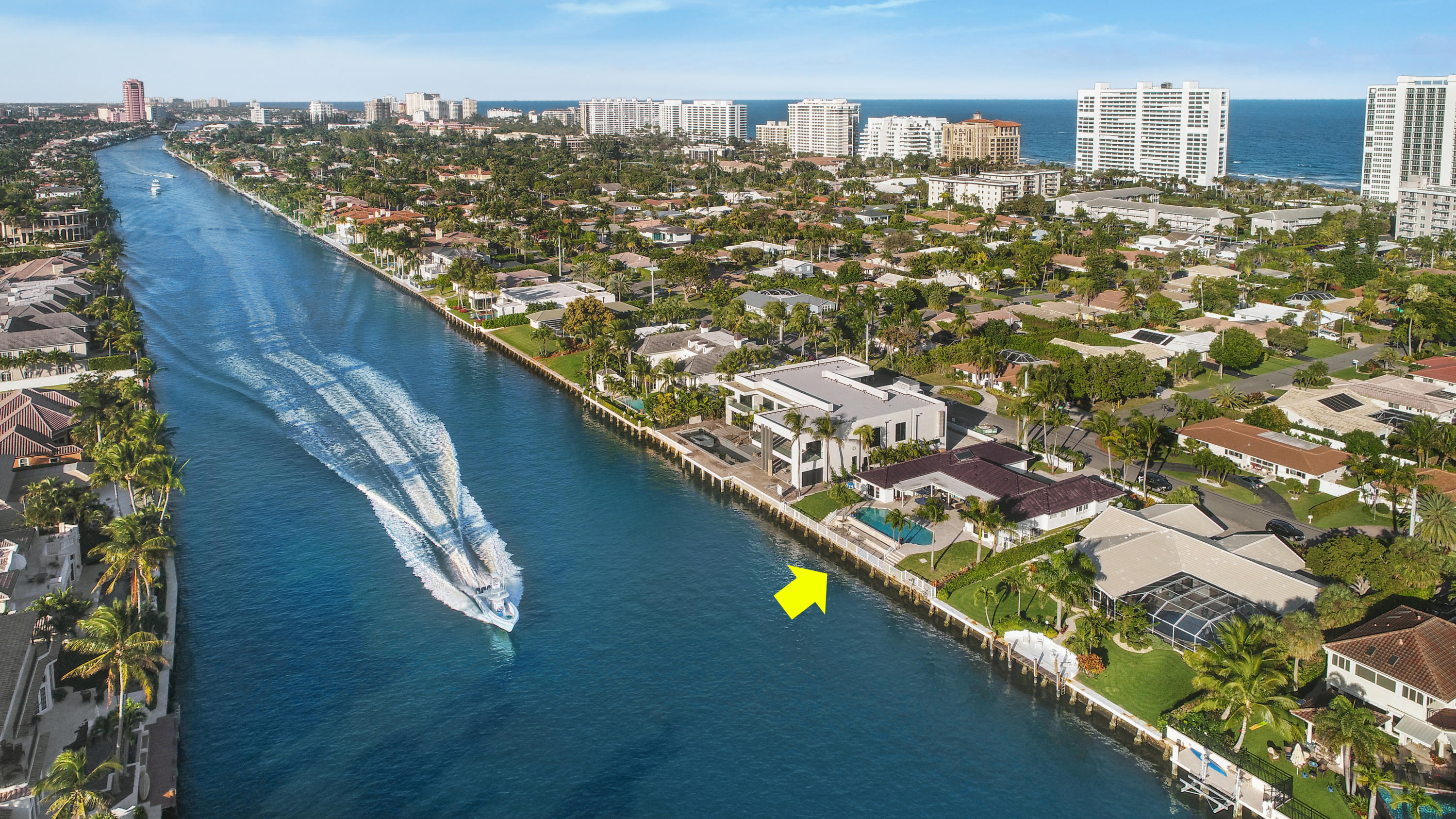 2875 Spanish River Rd is a fantastic opportunity to own a single story home on direct Intracoastal located on one of Boca Raton most prestigious streets. This property has a very accommodating floor plan with 6 bedrooms and 5 bathrooms that flows for perfect indoor—outdoor living. The lushly landscaped backyard features 500+ SQFT of covered patio, beautiful oversized French doors, large grass area, and endless views of royal palm and beautiful water views. Start living the East Boca Raton lifestyle you have dreamed about surrounded by multi-million-dollar estates in the conveniently located neighborhood of Spanish River Land where you're just short walk to the Beach, Mizner, Boca Raton Resort and Beach Club, and Downtown Deerfield Beach.