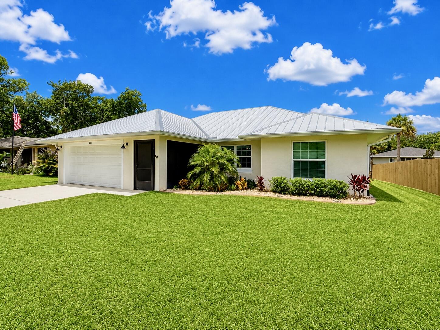 Move-in-ready 2020 CBS home in quiet southwest Vero Beach. 3 beds, 2 baths, 1,545 sq ft with split floor plan. Open island kitchen features granite counters and full stainless appliance package. Spacious master suite plus two flexible bedrooms. 2-car attached garage.  Perfect for buyers wanting modern updates and convenient location. Comes with a generator and impact windows that offer a peace of mind. Schedule your private tour today