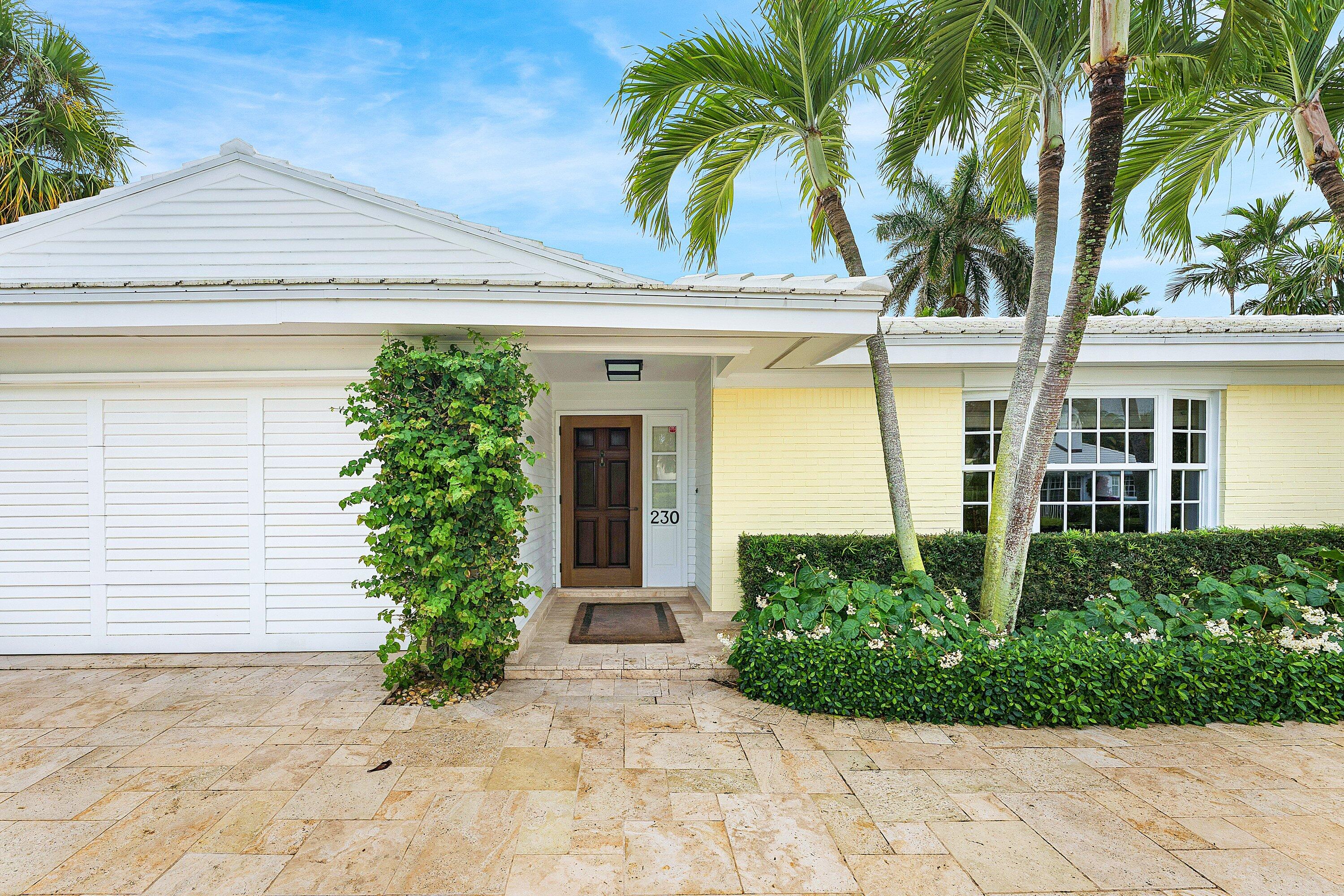 Charming Bermuda Style home tucked away on the North End of Palm Beach. With marble and wood floors, abundant natural light and updated appliances, this home captures the essence of Palm Beach. The property features a pool, outdoor dining space, 2 car garage, fenced in yard, and back office space.