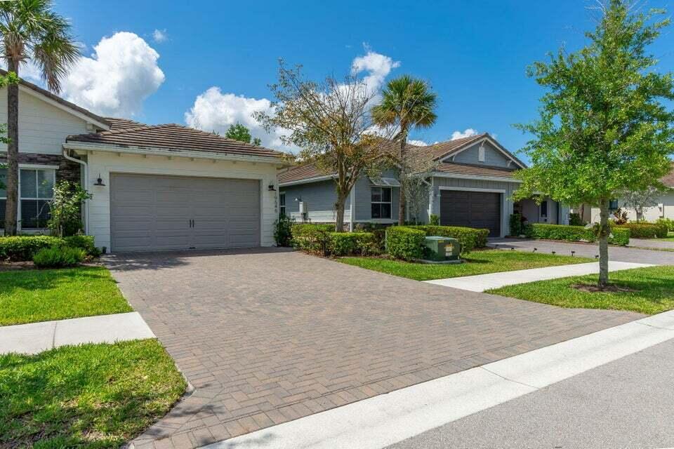 Amazing opportunity to own this model home! This charming villa boasts a spacious and modern design. The villa offers 3 bedrooms, 2 bathrooms and a den. The high ceilings, open floor concept plan, with impact windows all throughout, and a bright and welcoming living area, this villa is the best property for sale in the community. The kitchen is fully equipped, with quartz countertop and SS appliances. The primary bedroom offers ample space, his and her walk-in closet, double vanity, and separate shower. The outdoor space is perfect for family gatherings. The amazing community club house offers 2 pools, a well-equipped gym, tennis and soccer courts, walking trails, and more. Call today to schedule a private showing